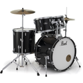 Photo of Pearl Roadshow RS525SC/C 5-piece Complete Drum Set with Cymbals - Jet Black