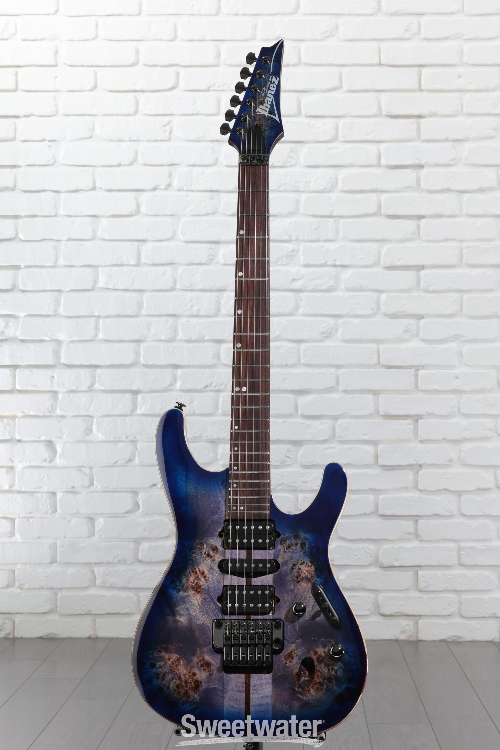 Ibanez Premium S1070PBZ Electric Guitar - Cerulean Blue Burst