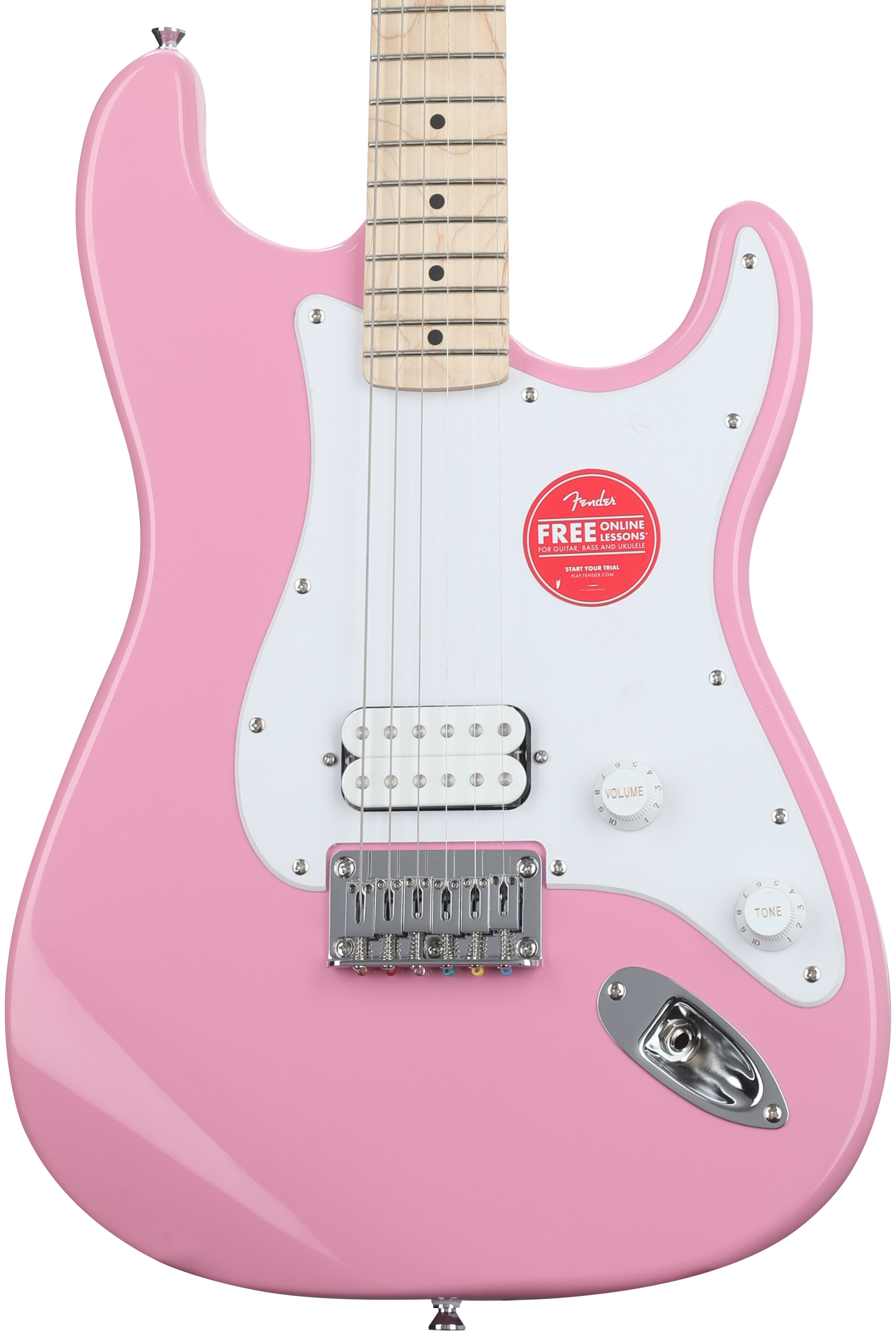 Bundled Item: Squier Sonic Stratocaster HT H Electric Guitar - Flash Pink