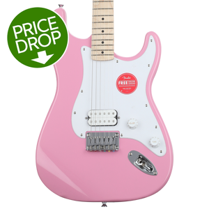 Squier Sonic Stratocaster HT H Electric Guitar - Flash Pink Squier Sonic Stratocaster HT H Electric Guitar - Flash Pink