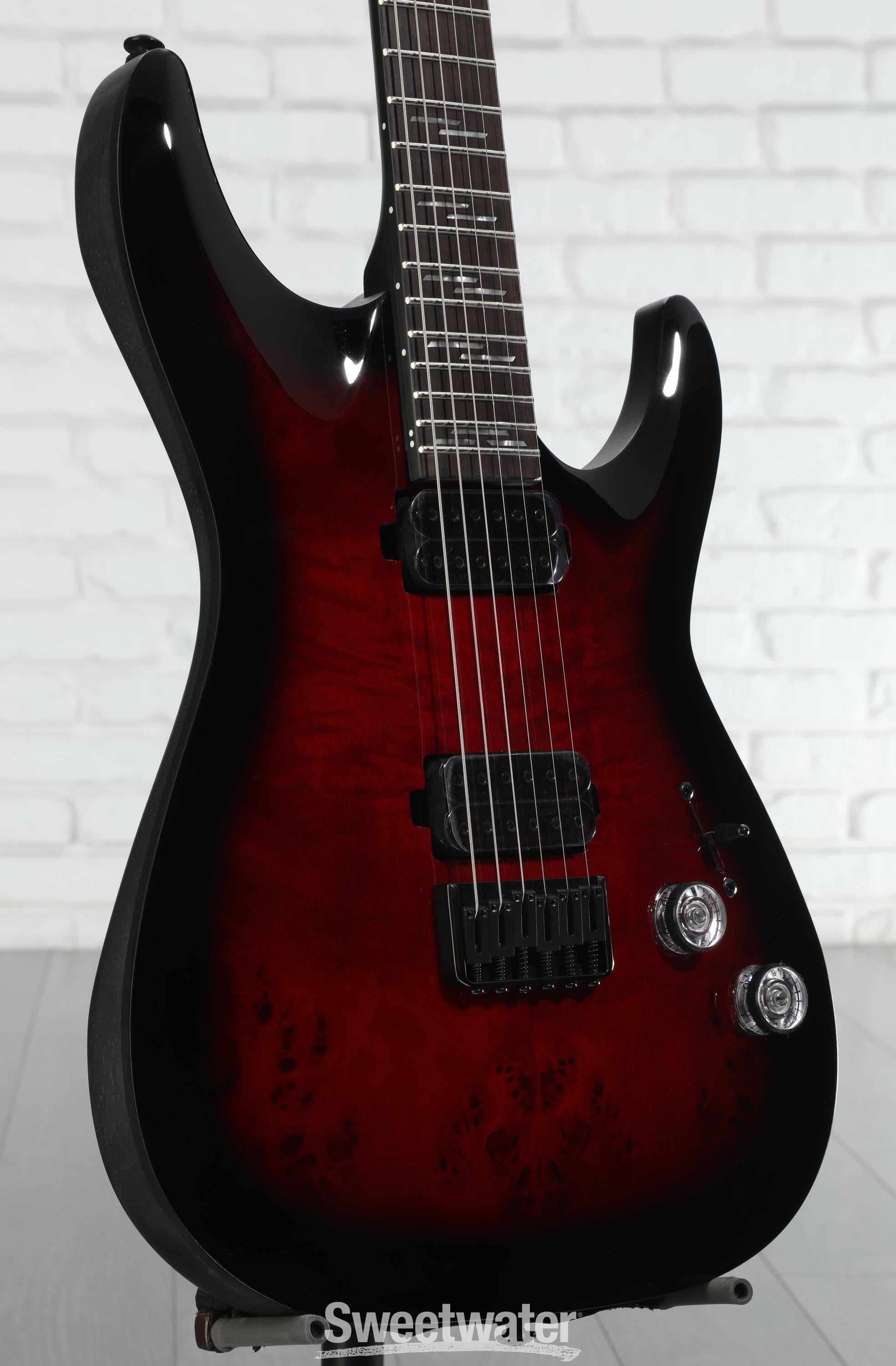 Schecter Omen Elite-6 Electric Guitar - Black Cherry Burst
