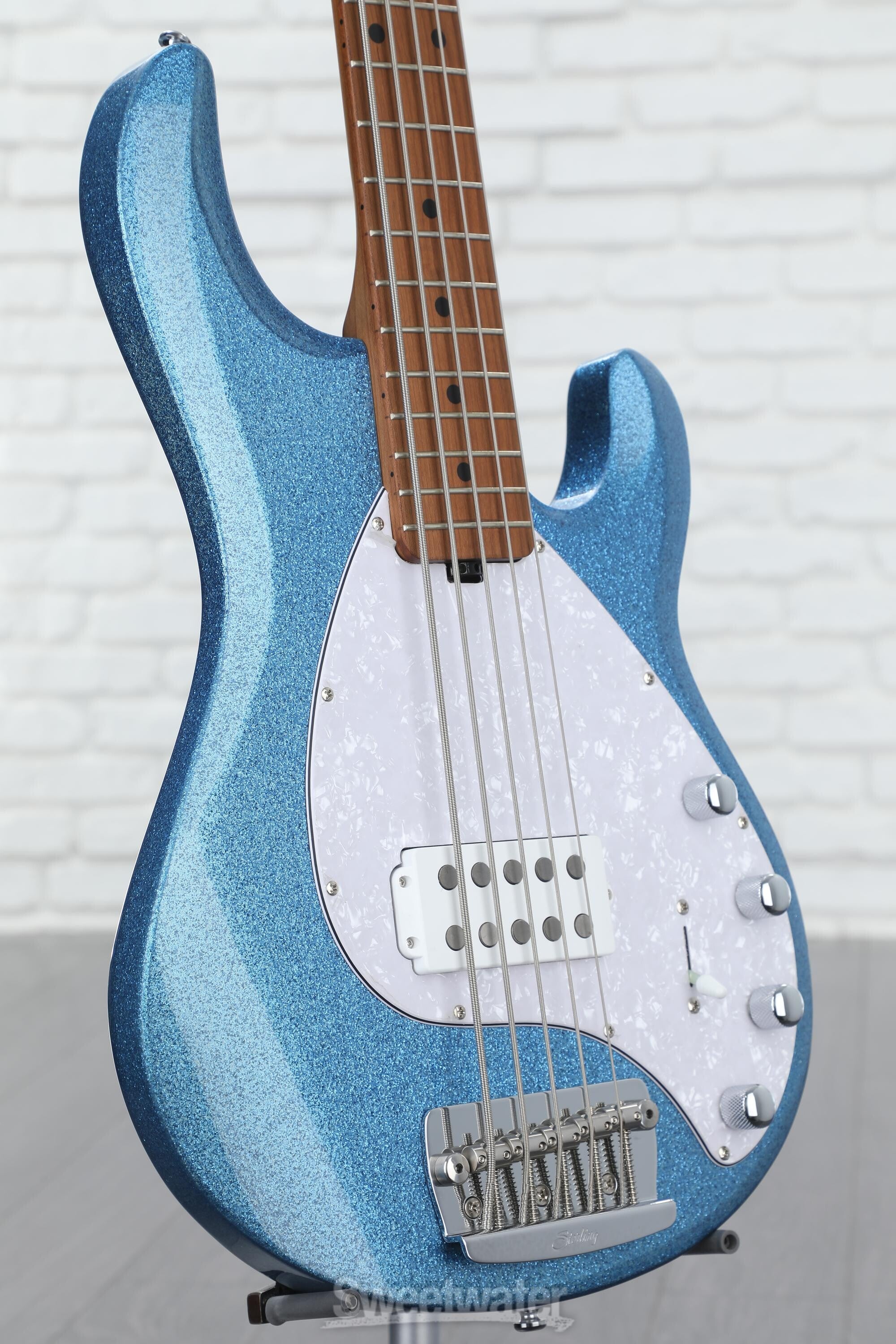 Sterling By Music Man StingRay RAY35 Bass Guitar - Blue