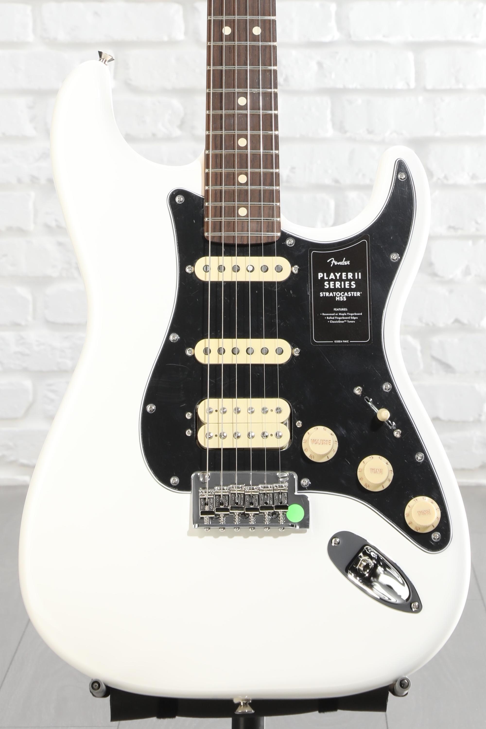 Fender Player II Stratocaster HSS Electric Guitar - Polar White