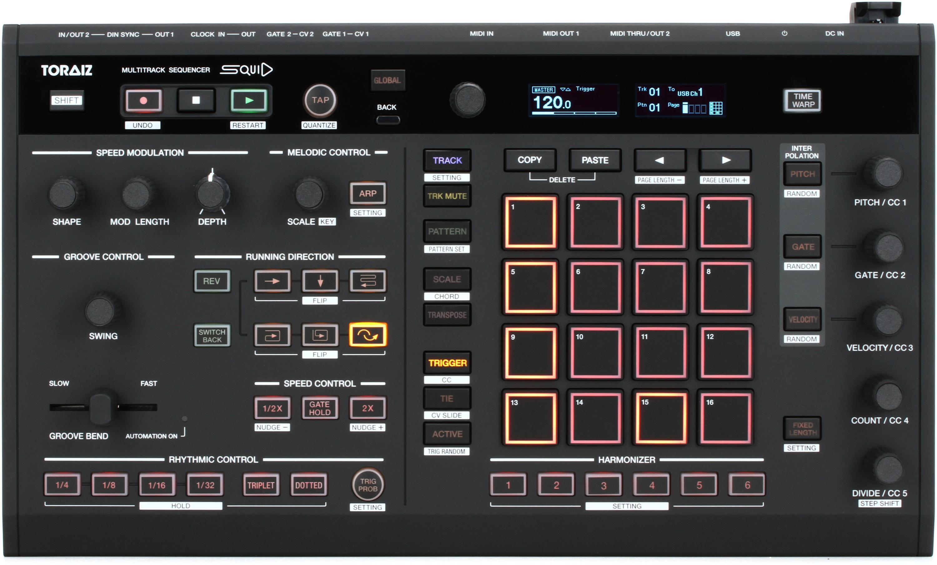 Pioneer DJ TORAIZ SQUID Multitrack Sequencer | Sweetwater