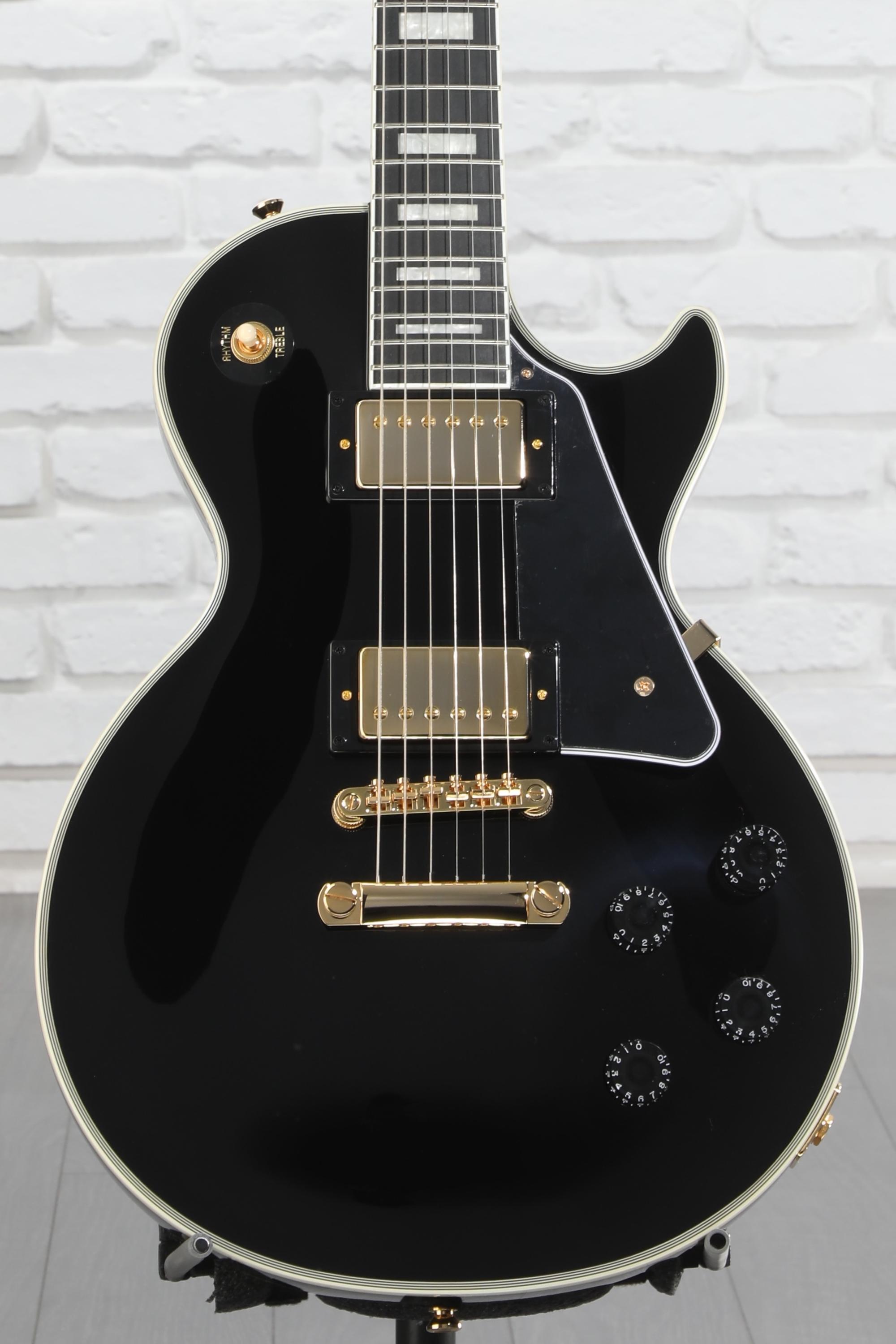 ギター Epiphone Les paul custom  Ebony Epiphone Les Paul Custom Electric Guitar - Ebony | Sweetwater