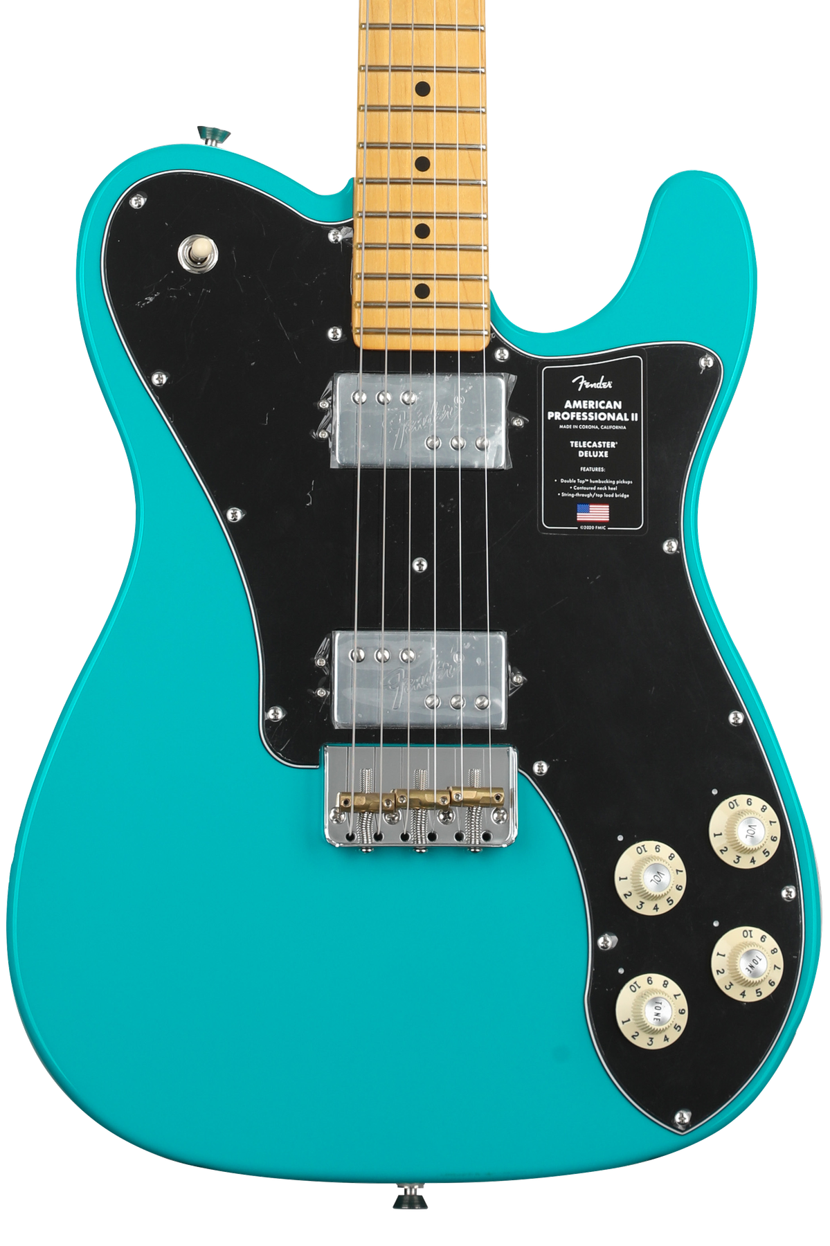 Fender American Professional II Telecaster Deluxe - Miami Blue with Maple Fingerboard