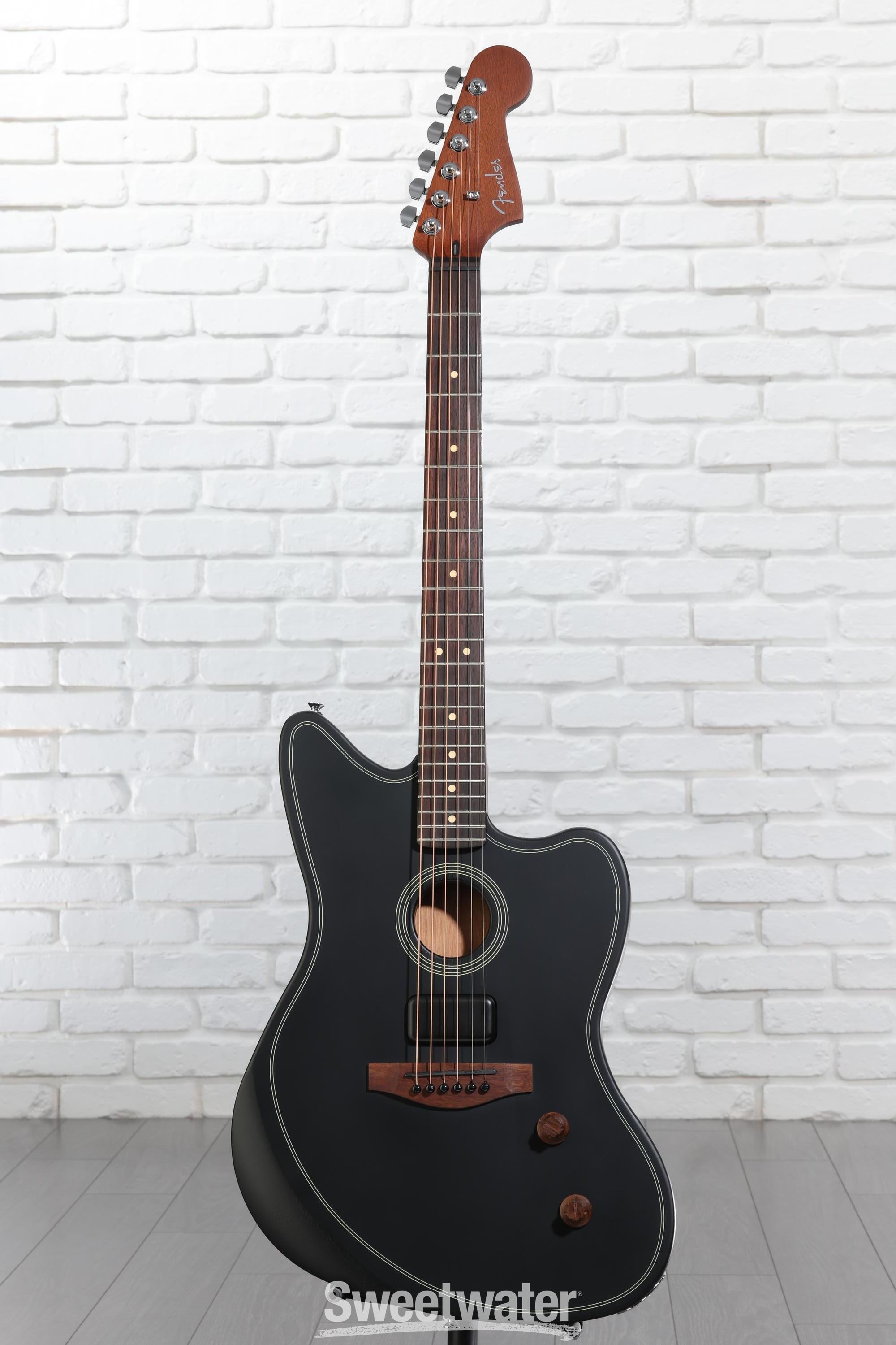 ギター Acoustasonic Standard Jazzmaster (Black) Fender_MIM_Acoustasonic_Jazzma