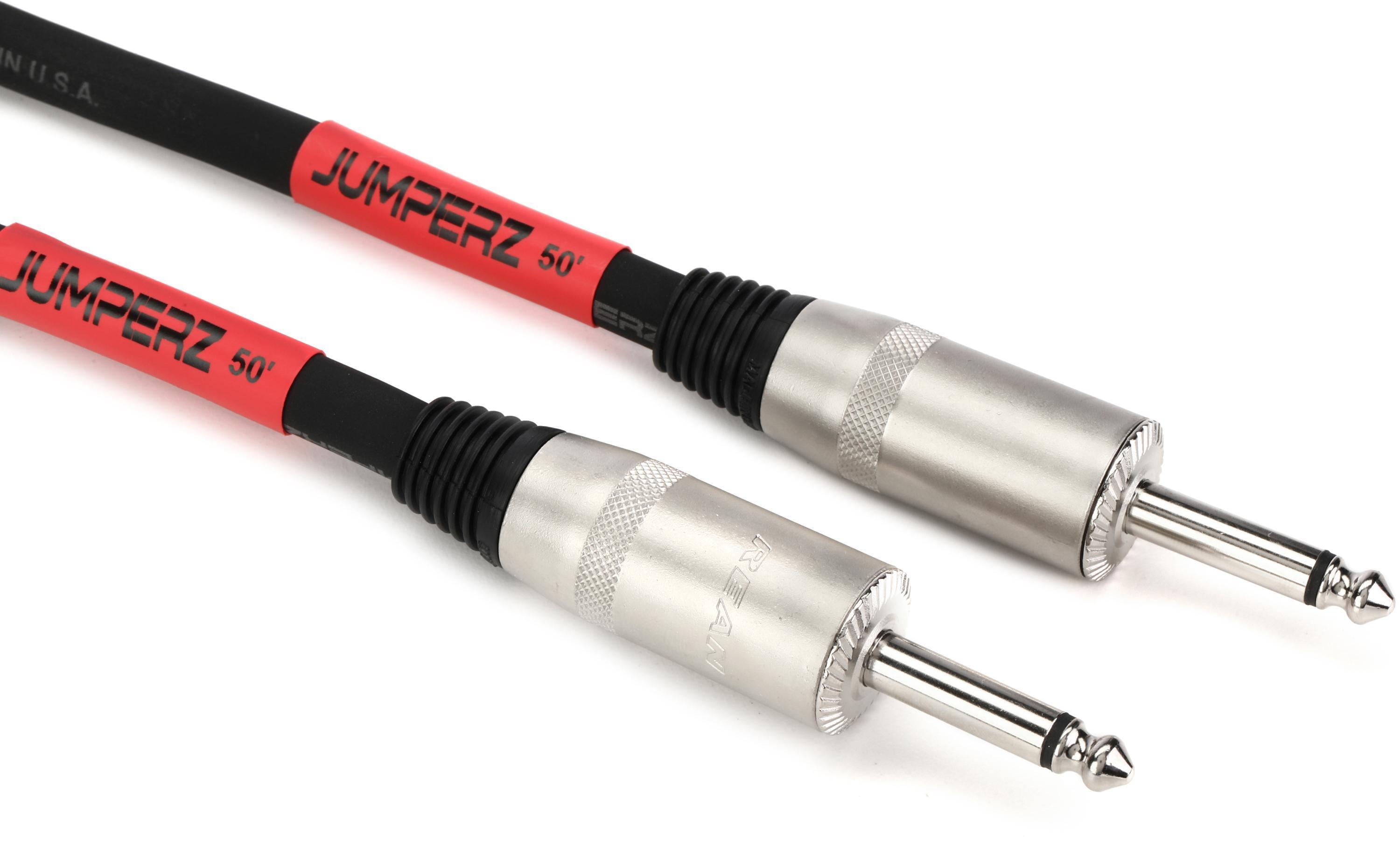 Bundled Item: JUMPERZ JSP122QQ-50 1/4 inch TS to 1/4 inch TS Speaker Cable - 50 foot