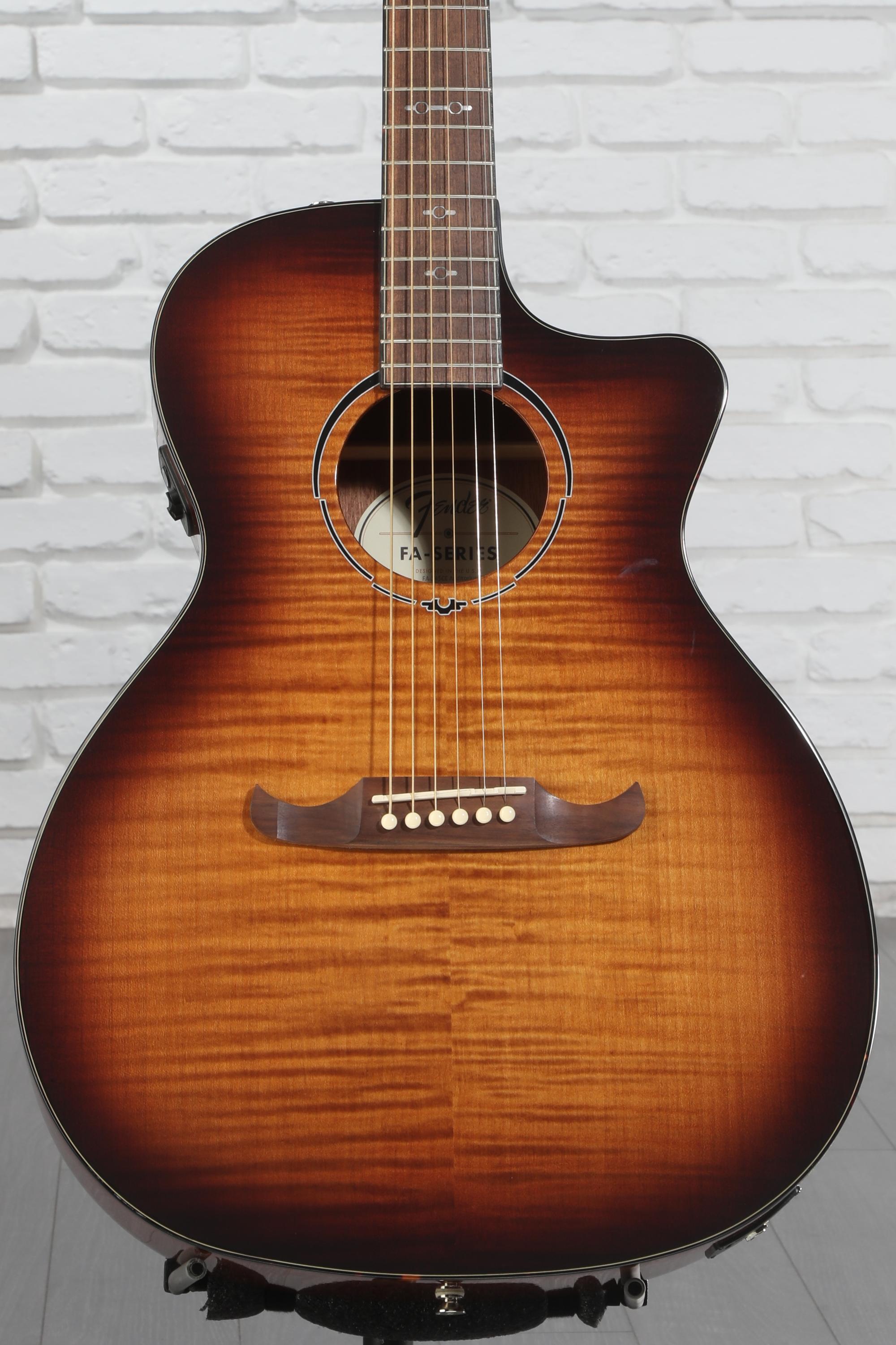 Fender FA-SERIES 345 アコースティックギター Amazon.com: Fender FA-345CE Auditorium Cutaway Acoustic