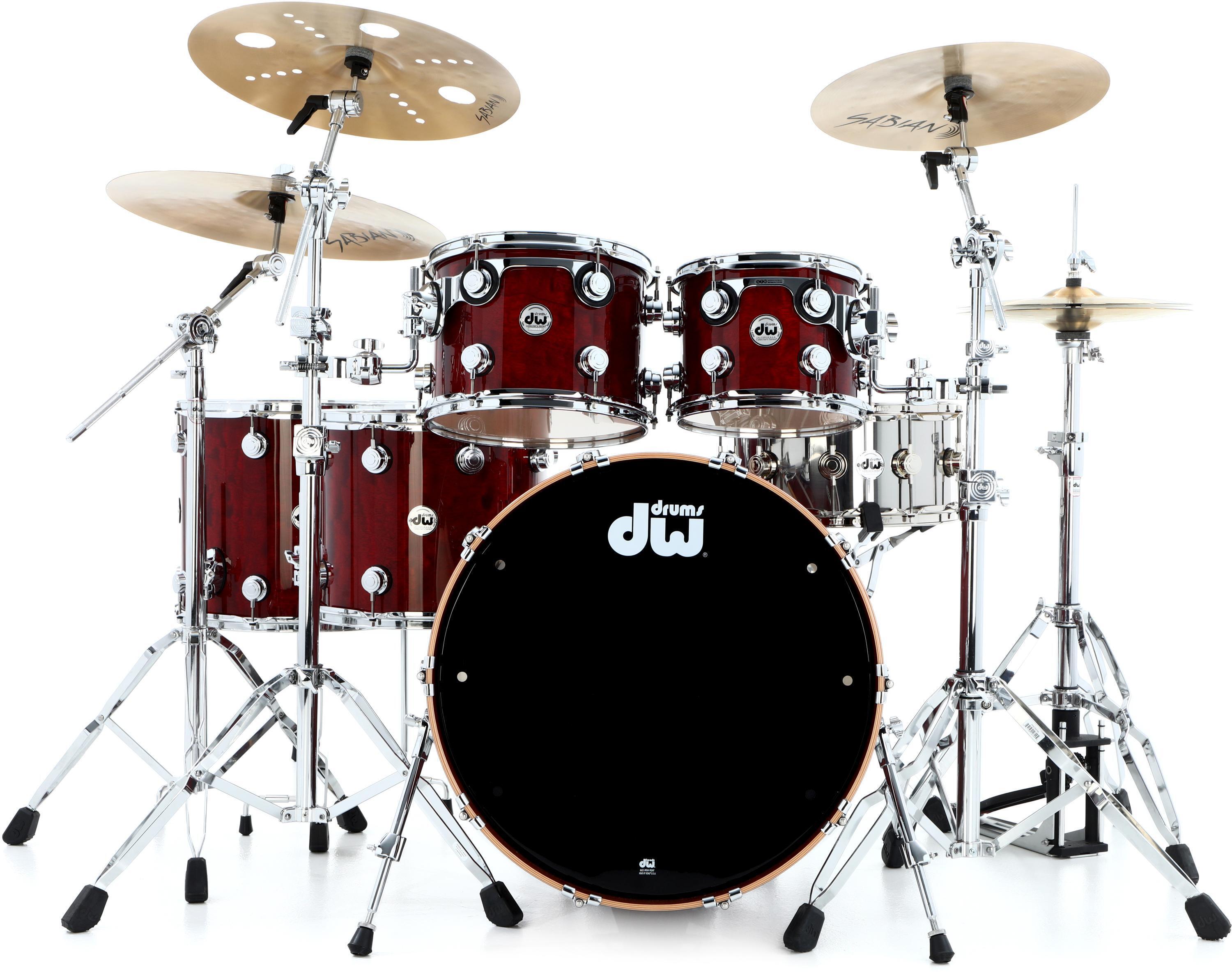 DW Collector's Series Exotic 5-piece Shell Pack - Cherry Stain