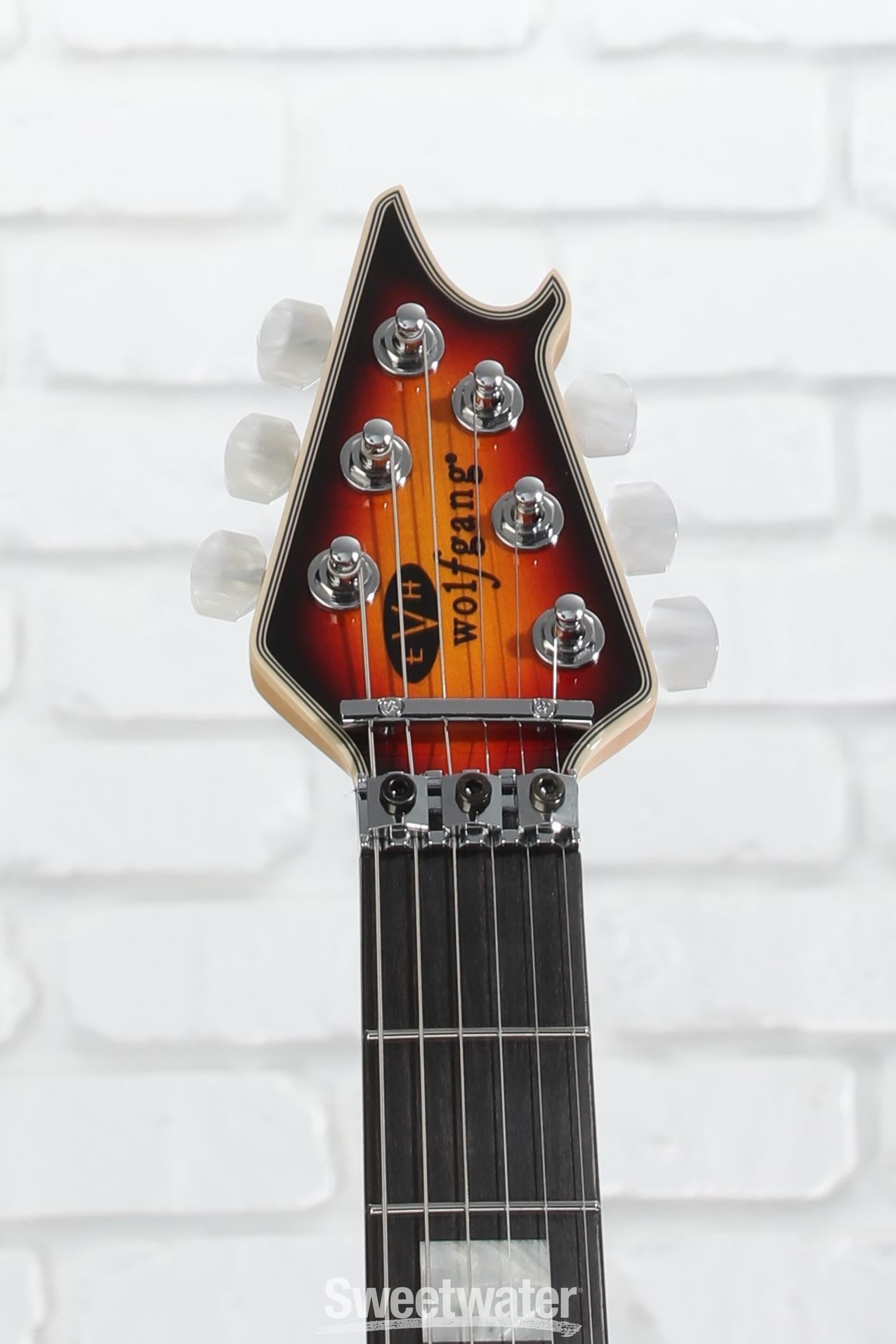 ギター EVH Wolfgang 5A FLM 3TONE BURST Wolfgang® :: Wolfgang® USA, Ebony Fingerboard, 5A Flame Top