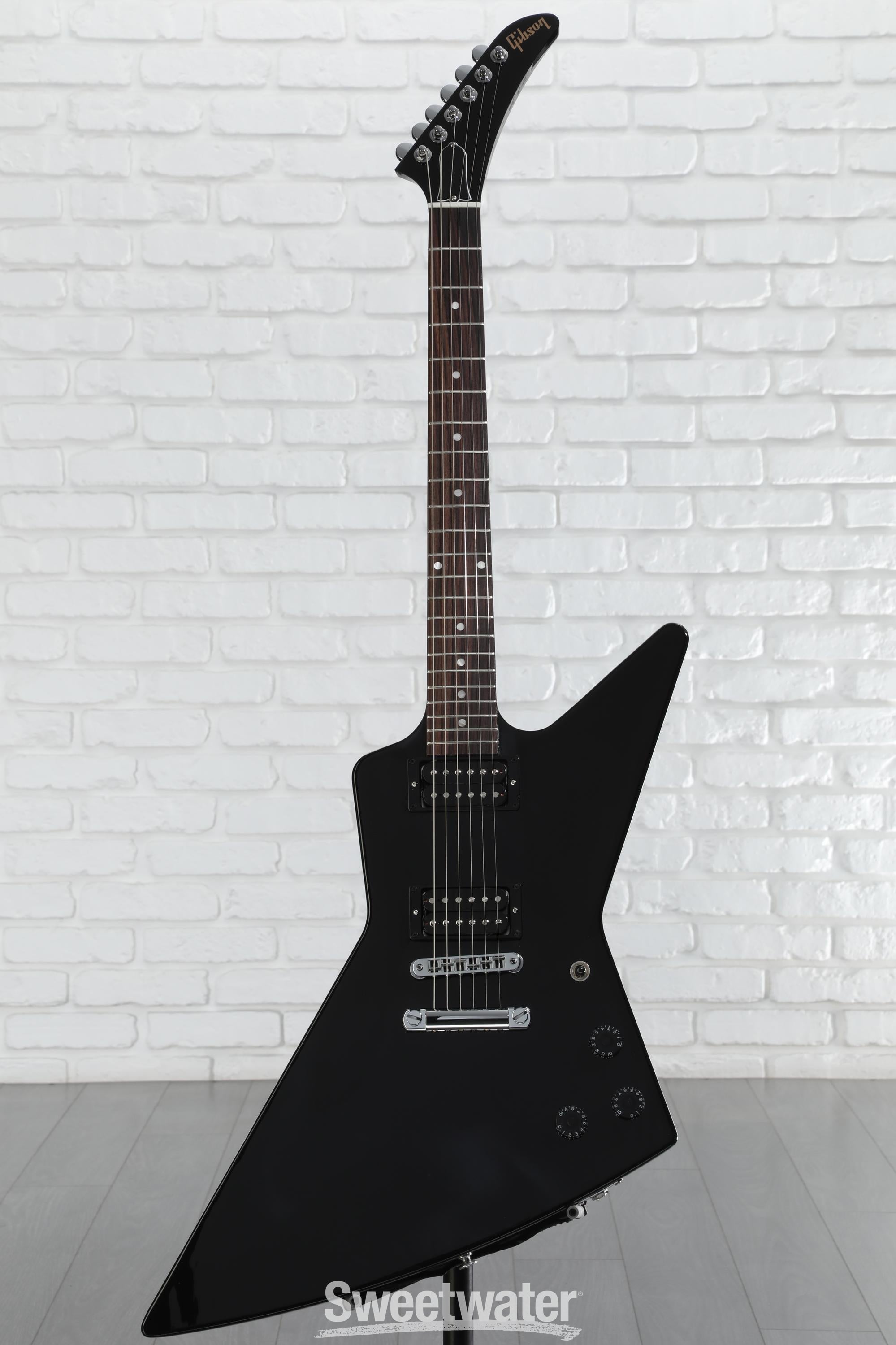 Gibson 80s Explorer Solidbody Electric Guitar - Ebony | Sweetwater