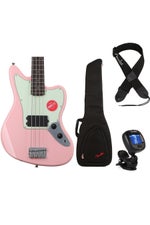 Photo of Squier Affinity Series Jaguar Bass H Essentials Bundle - Shell Pink, Sweetwater Exclusive