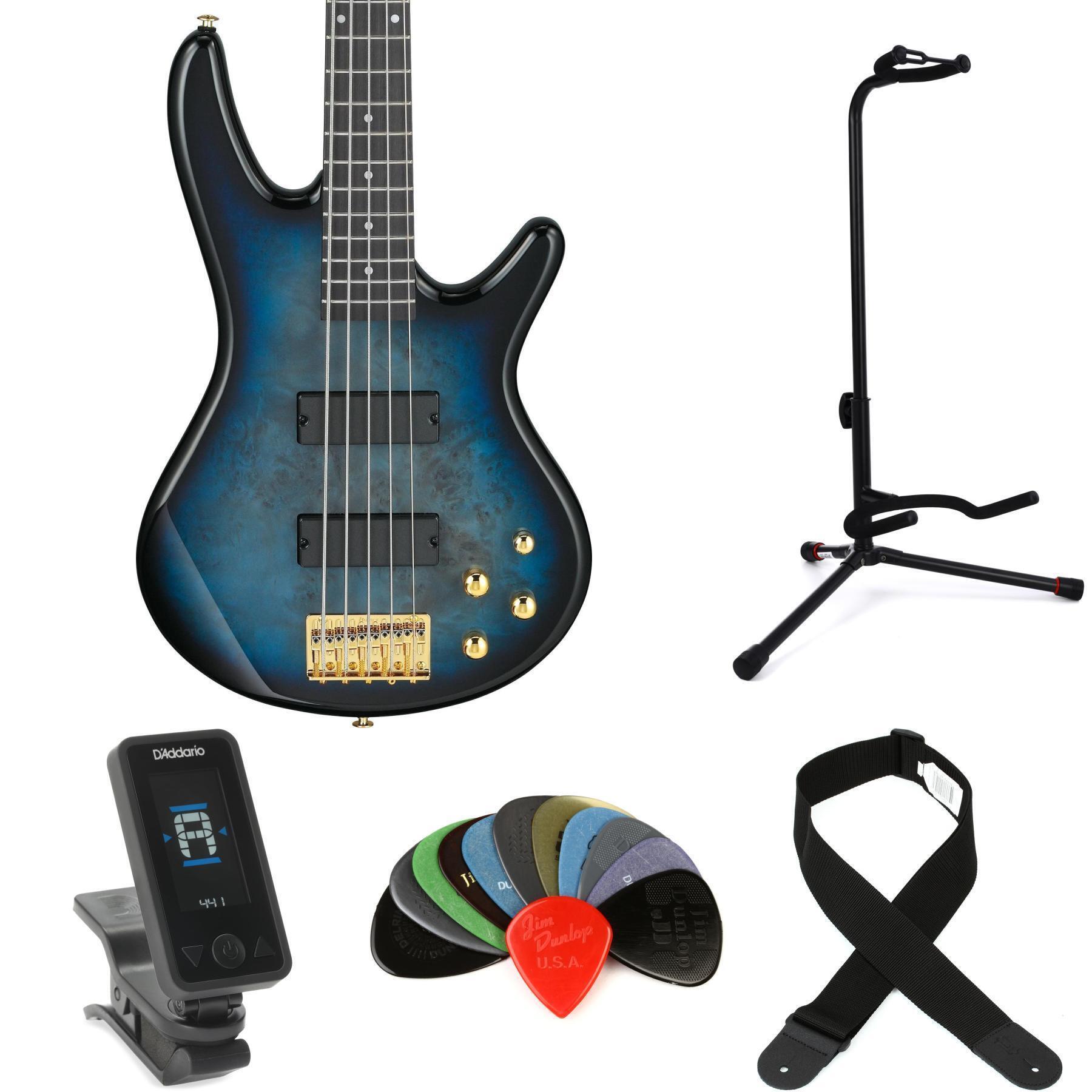 Ibanez Gio GSR205PC 5-string Bass Guitar - Transparent