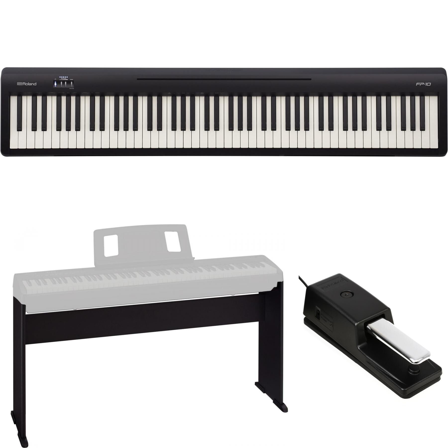 Roland FP-10 Digital Piano with Stand and Pedal | Sweetwater