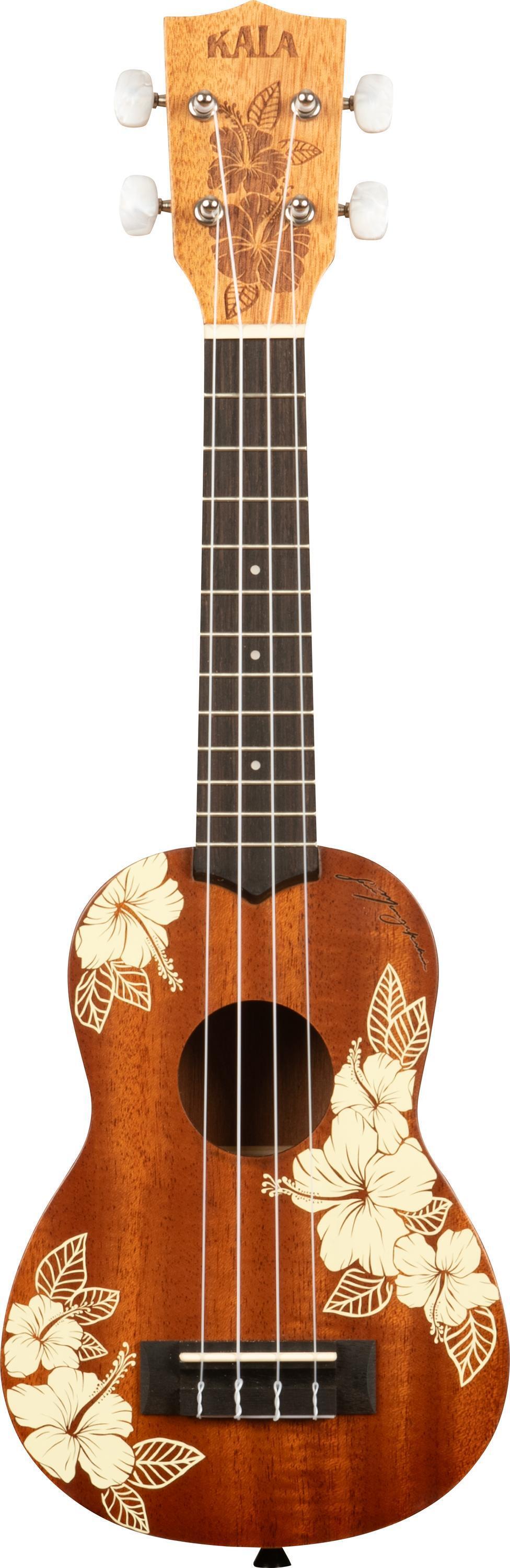 Kala KA-Hibiscus-S Soprano Ukulele - Natural | Sweetwater