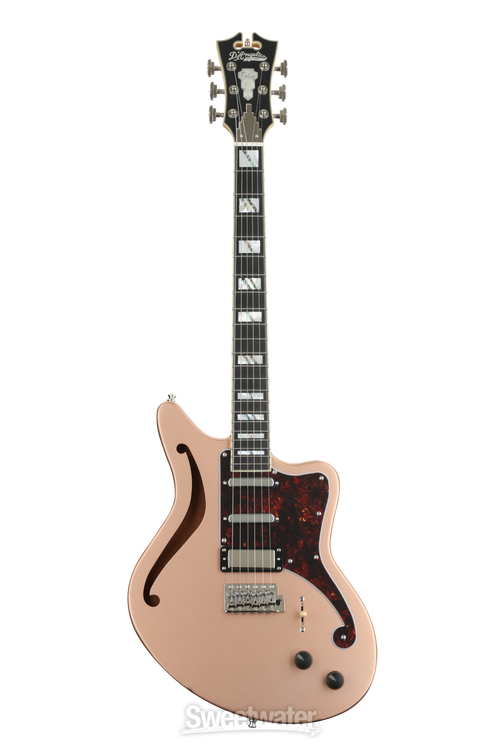 D'Angelico Deluxe Bedford SH - Matte Rose Gold - Limited Edition