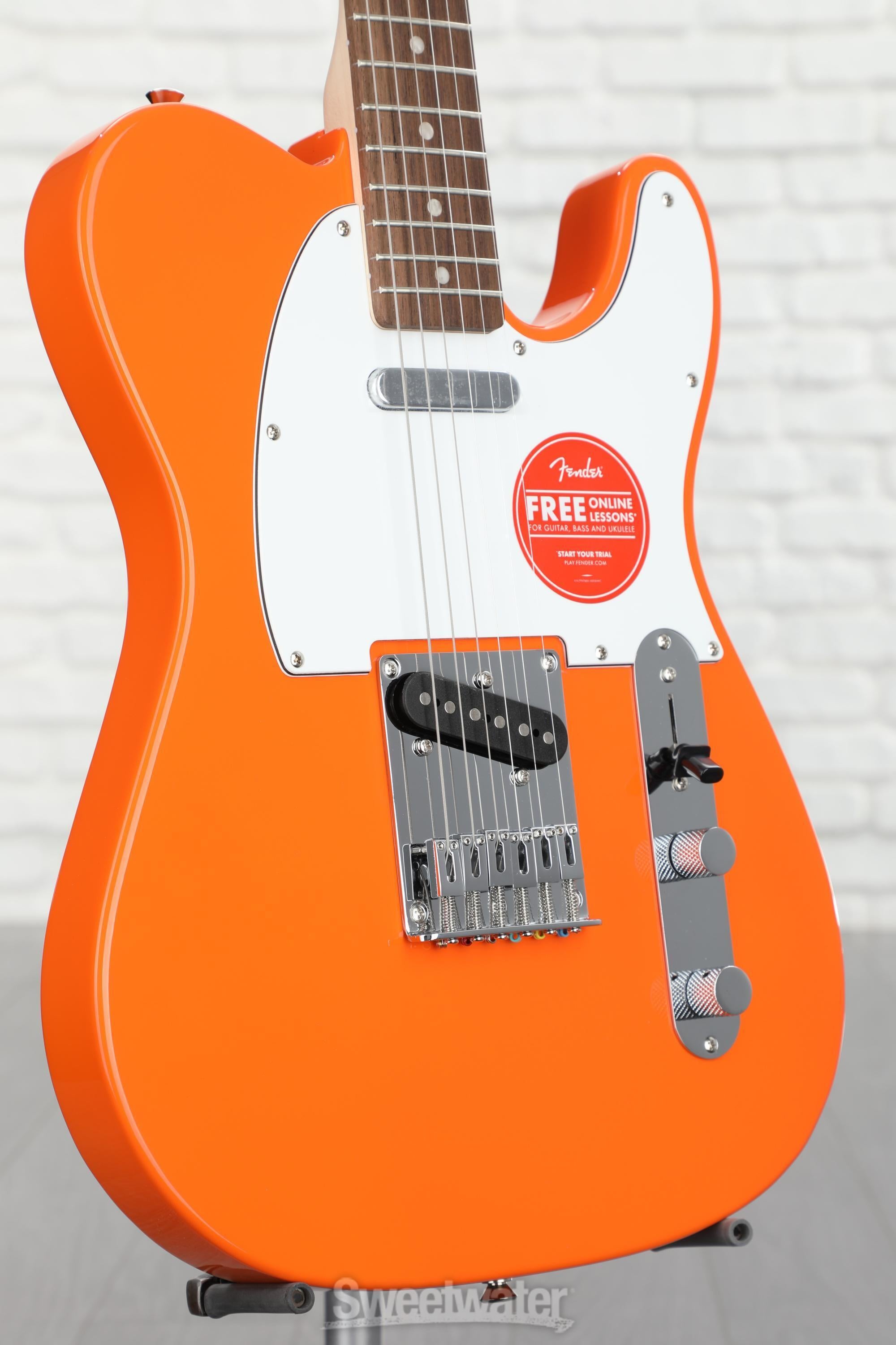 Squier Affinity Series Telecaster - Competition Orange with Indian 