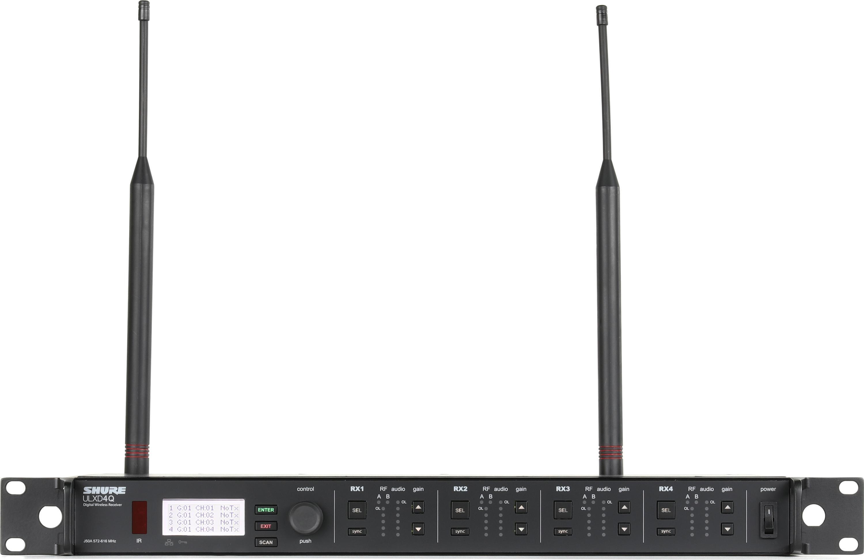 Shure ULXD4Q Quad Channel Digital Wireless Receiver - H50 Band