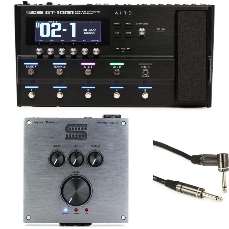Boss GT-1000 Guitar Multi-effects Pedal and Seymour Duncan  