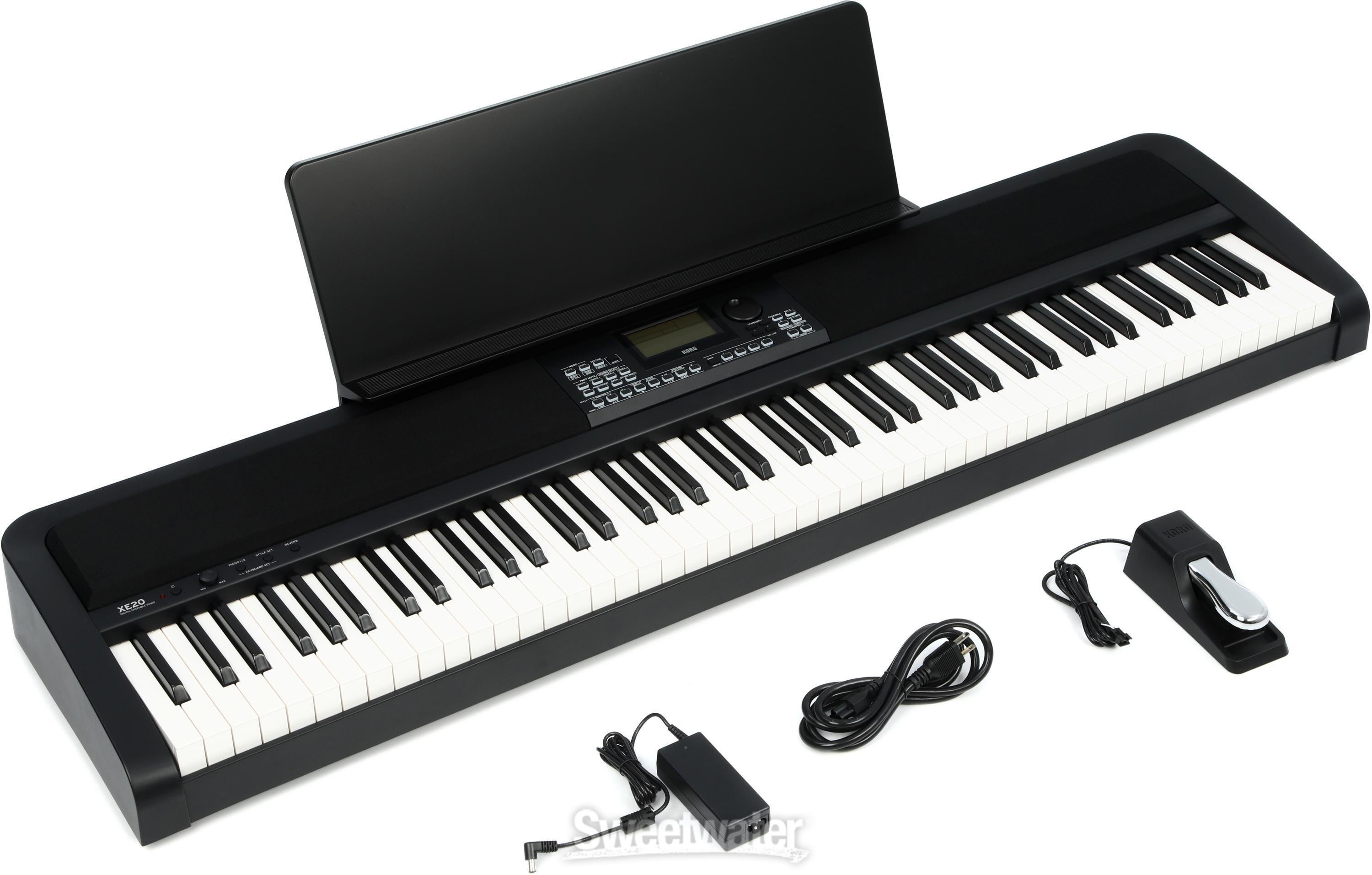 高い品質 【美品】KORG 3本フットペダル付 2020年式 XE20 鍵盤楽器 