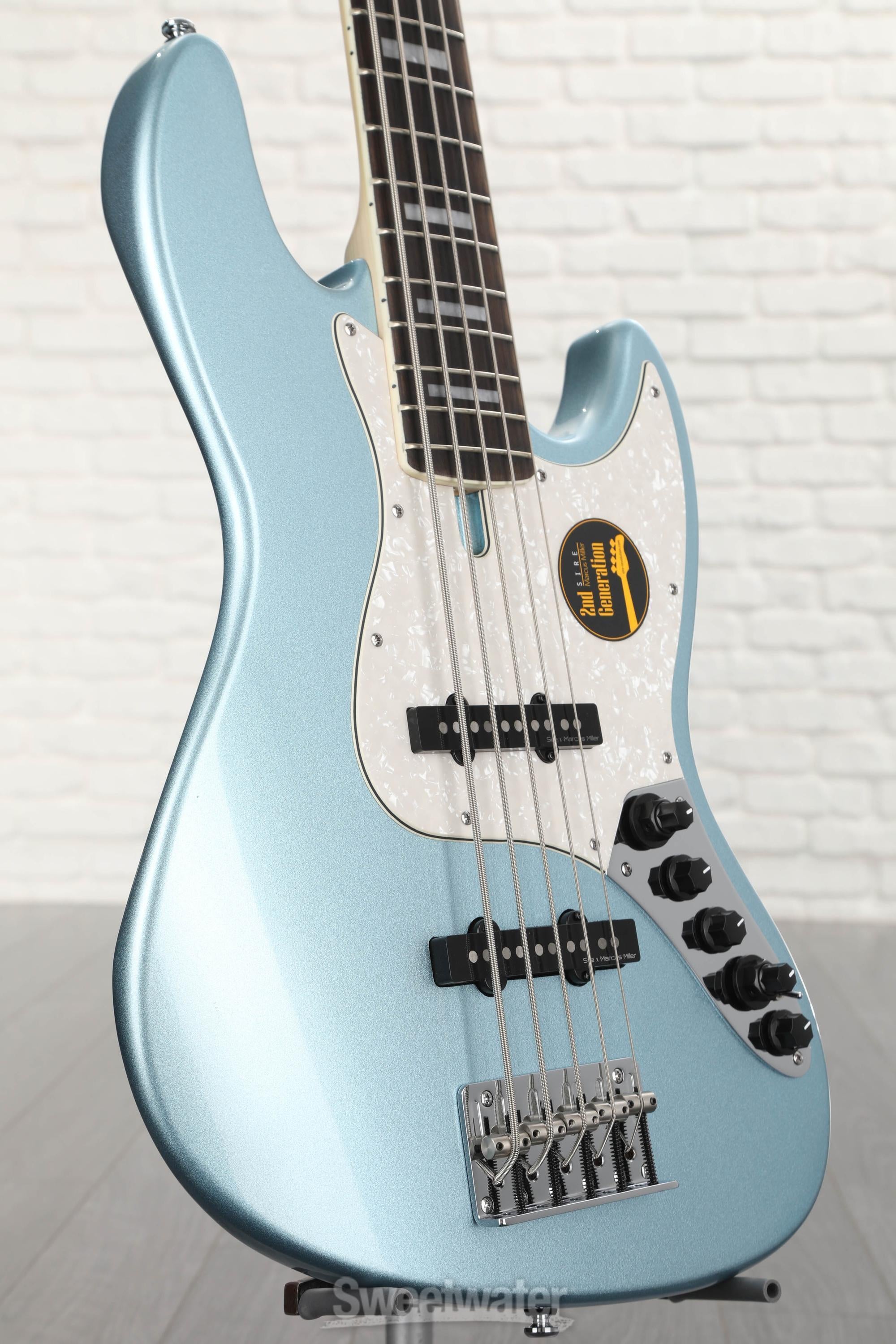 Sire Marcus Miller V7 Alder 5-string Bass Guitar - Lake Placid Blue