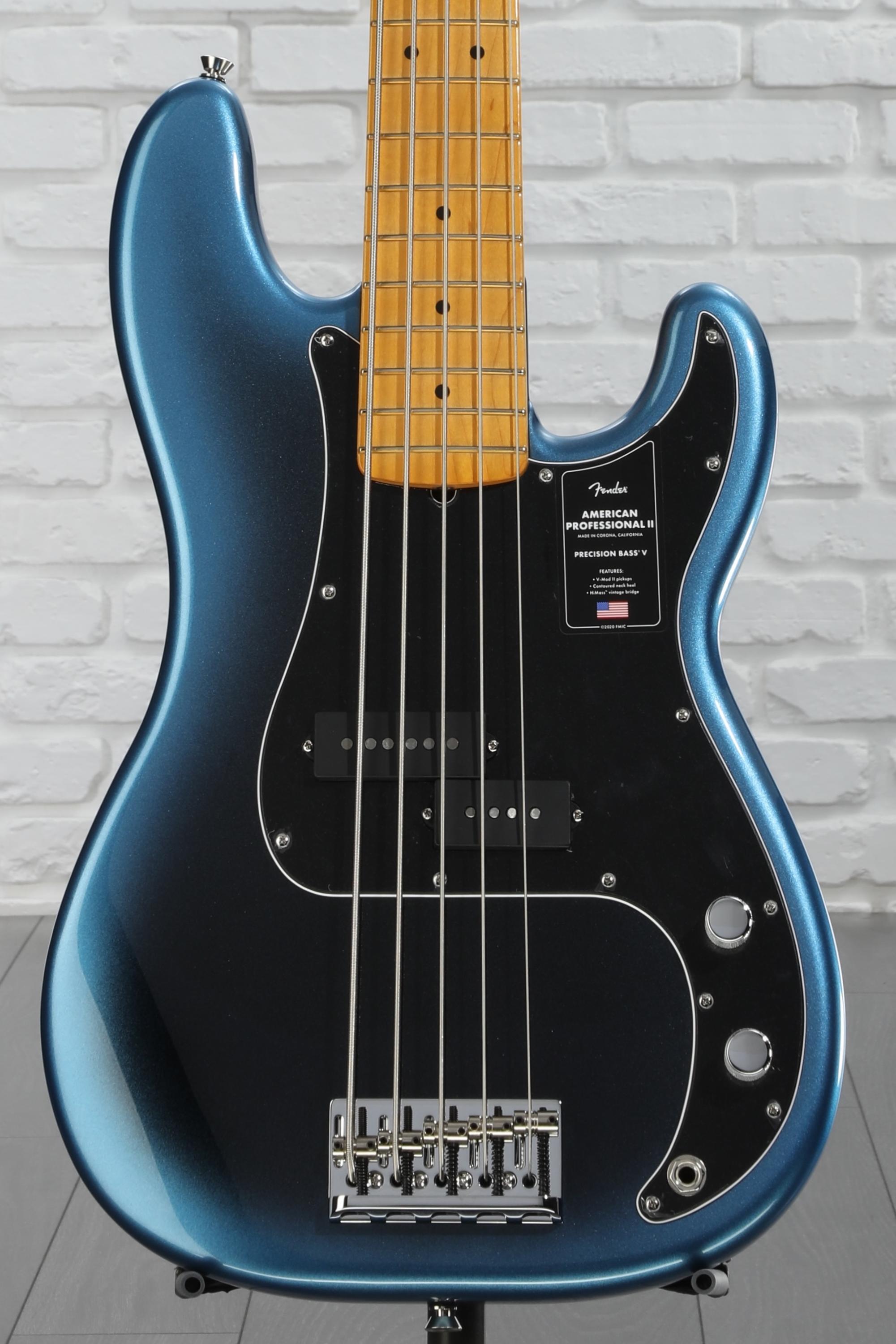 Fender American Professional II Precision Bass V - Dark Night with Maple Fingerboard