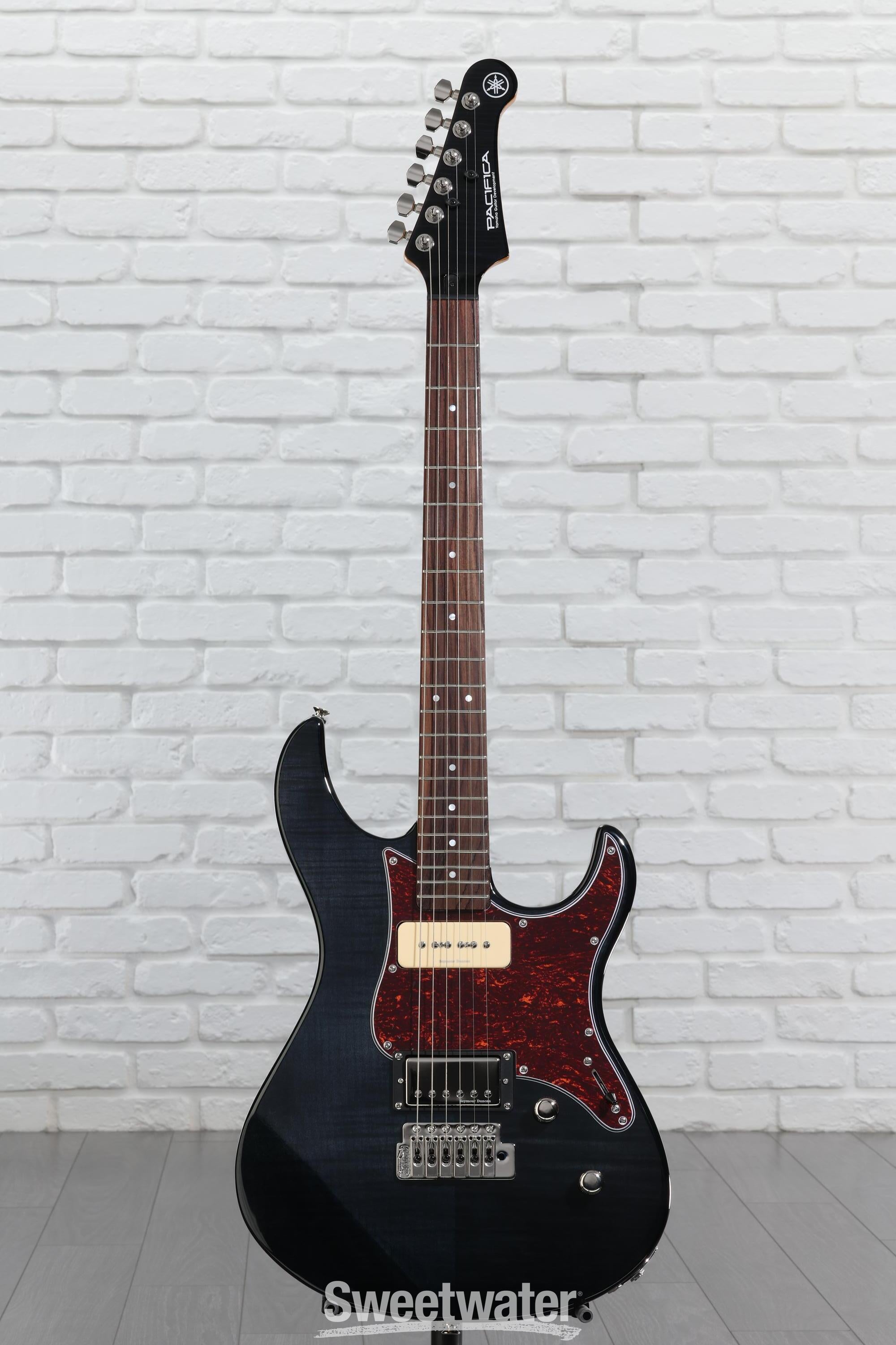 Yamaha PAC611VFM Pacifica Electric Guitar - Trans Black