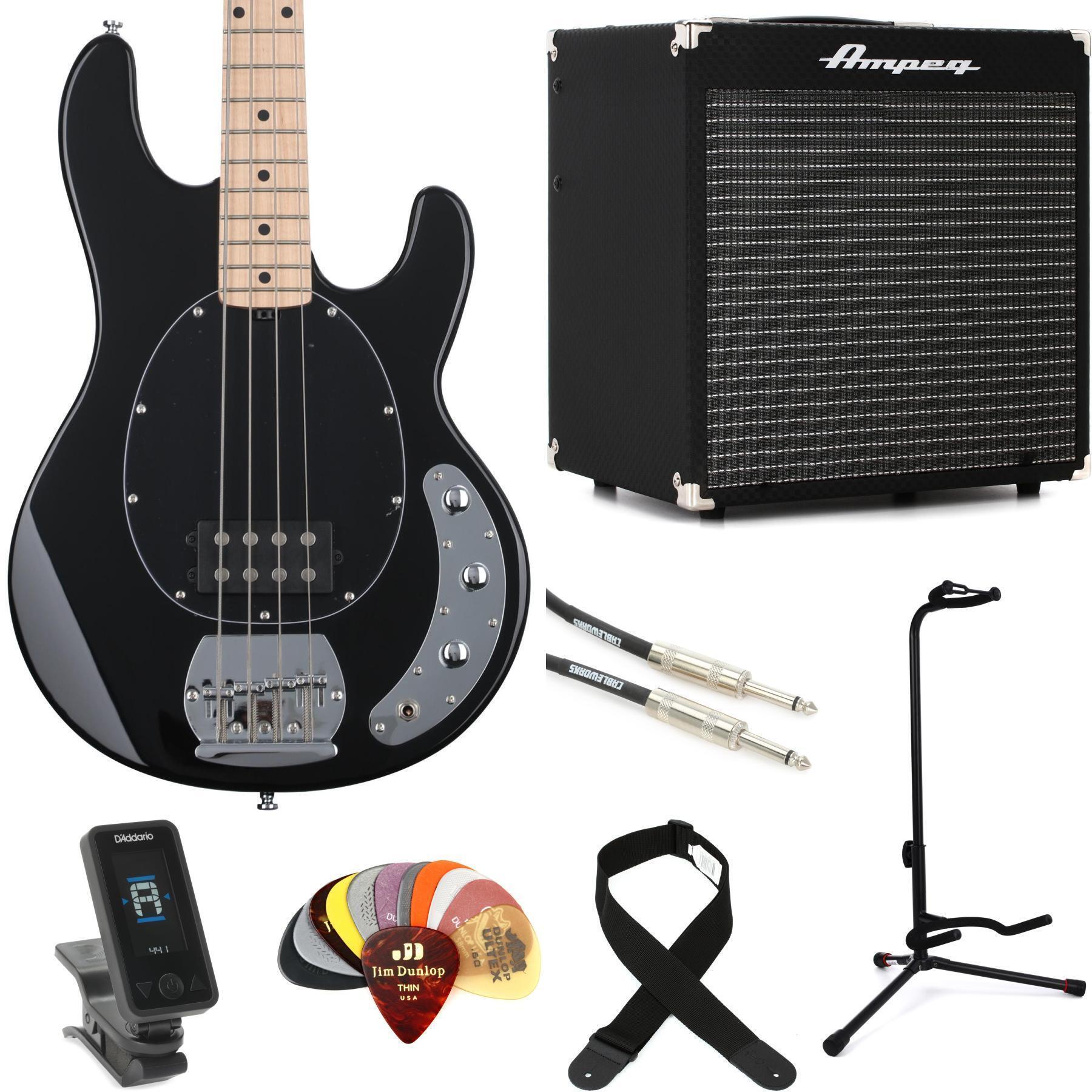 Sterling By Music Man StingRay RAY4 Bass Guitar - Black