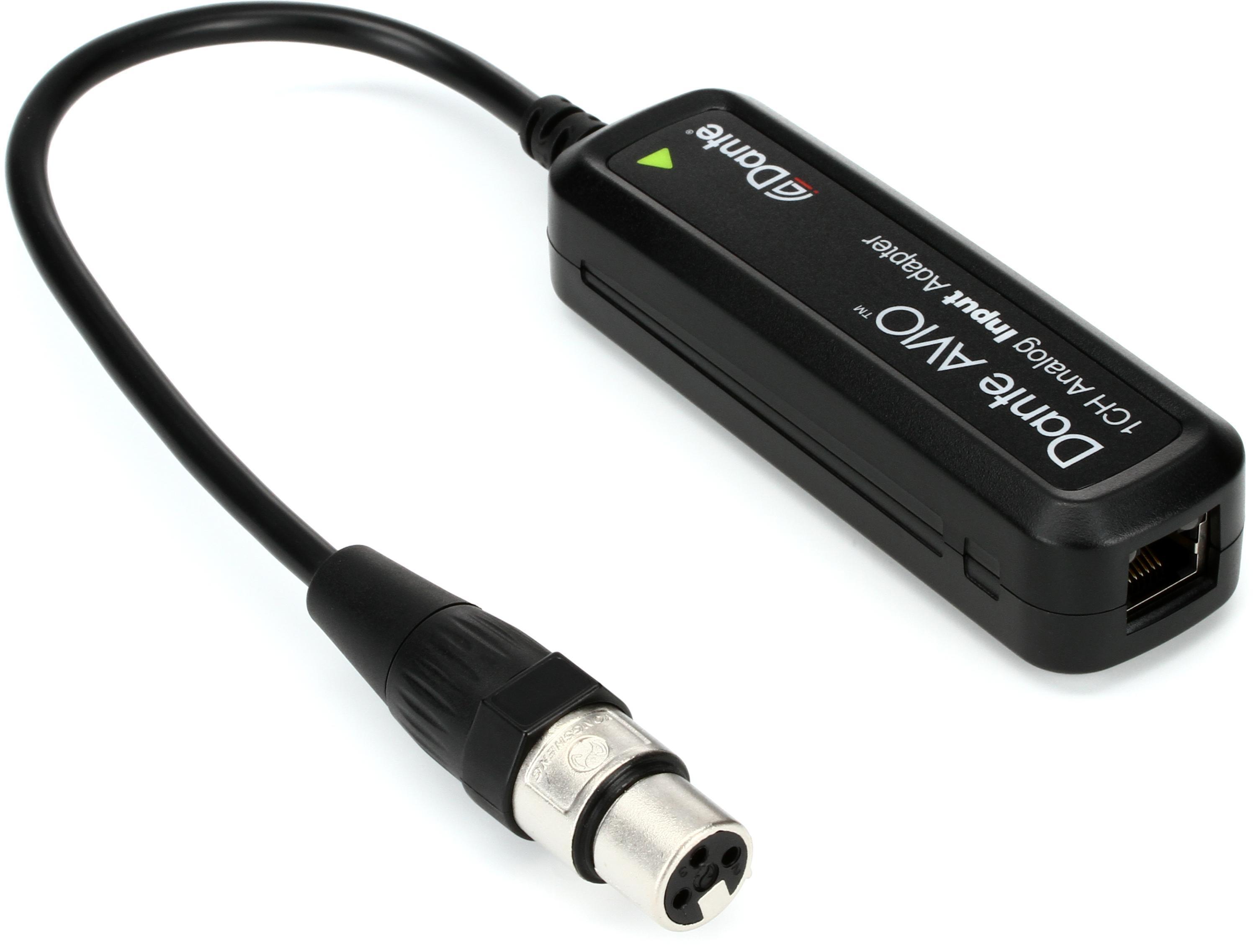 Audinate AVIO 1ch Danteアナログ入力変換アダプター Audinate AVIO Dante 1 Channel Analog Input Adapter | Sweetwater