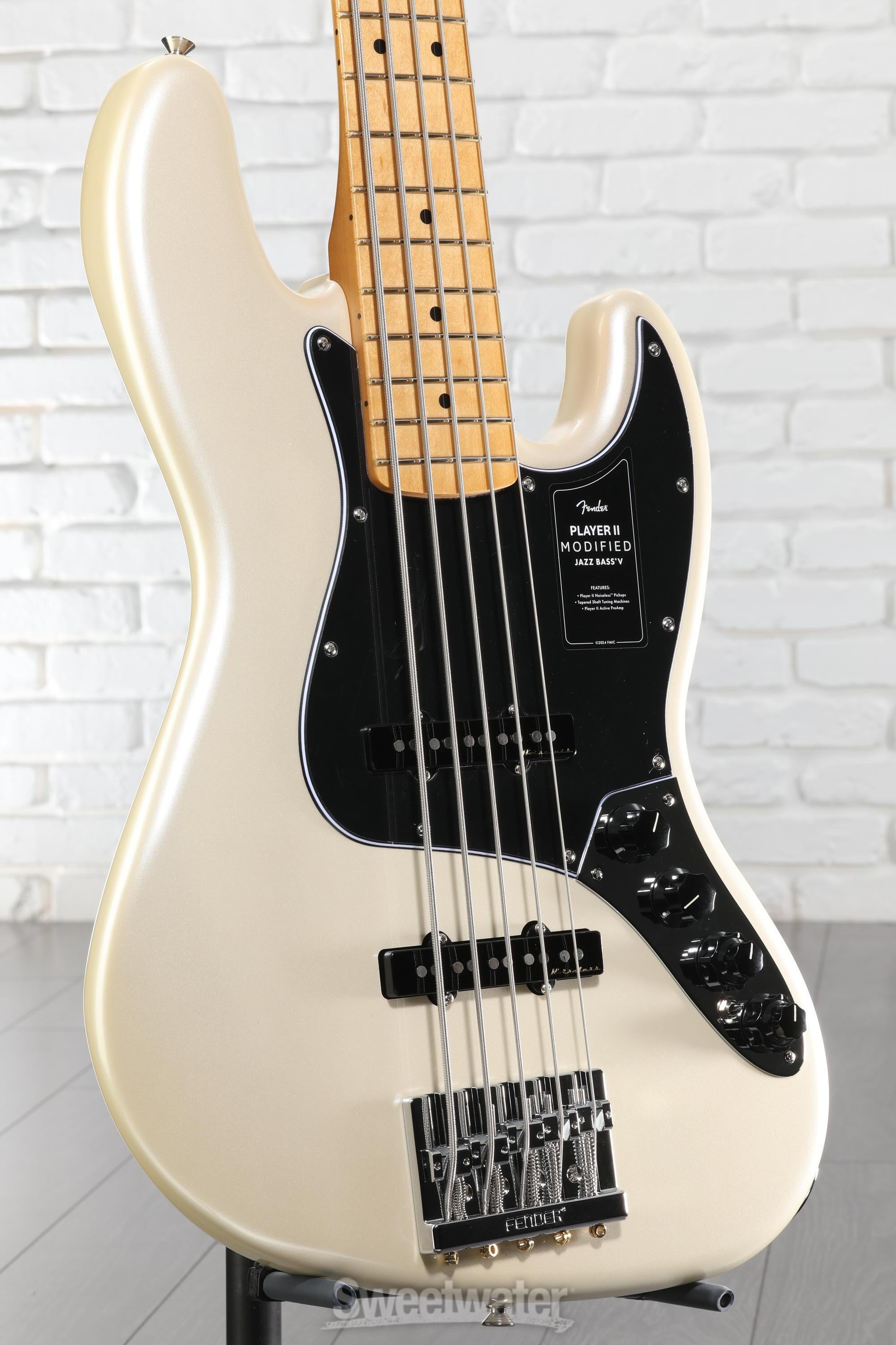 Fender Player II Modified Active Jazz Bass V - Olympic Pearl
