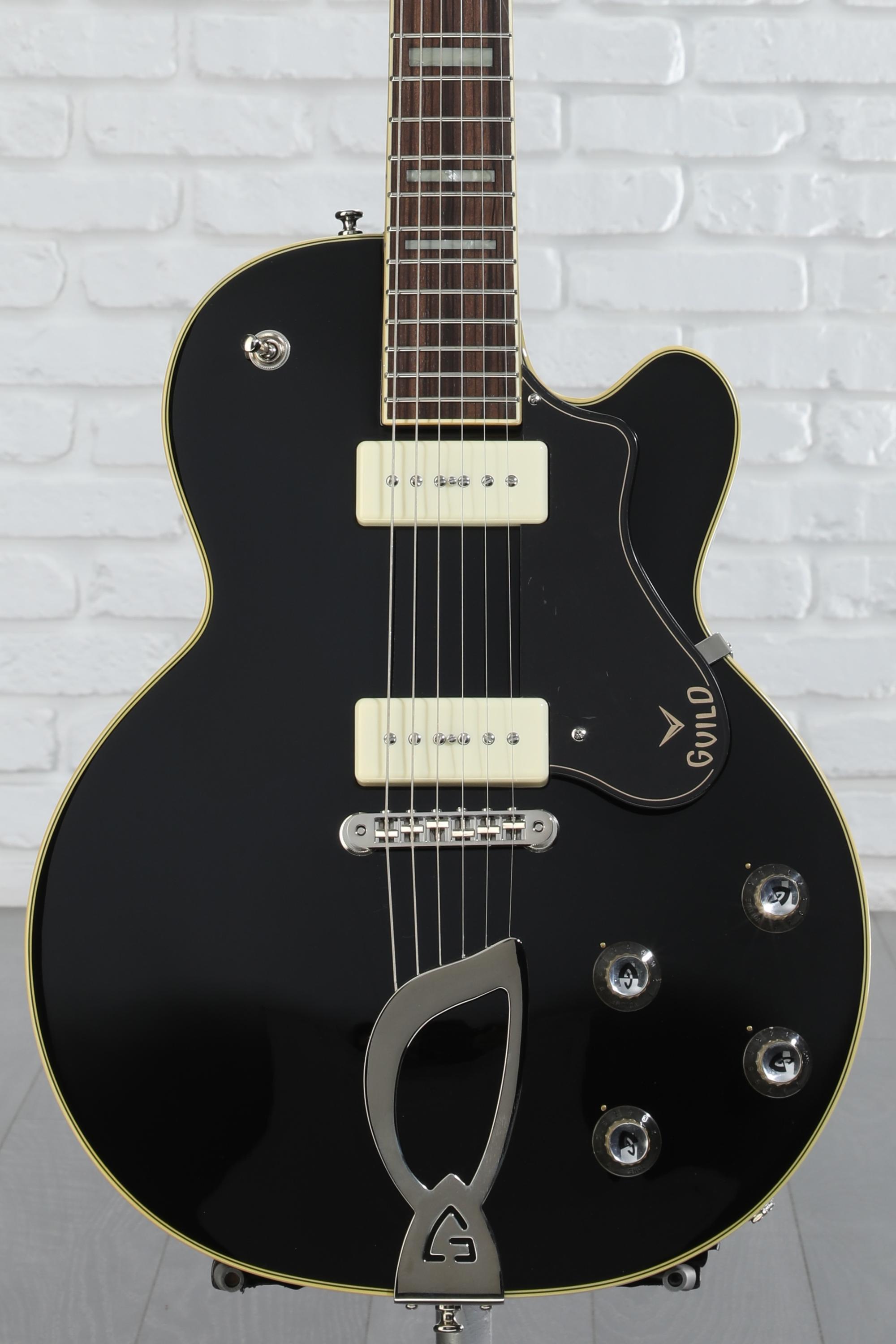 Guild M-75 Aristocrat Hollowbody Electric Guitar - Black | Sweetwater