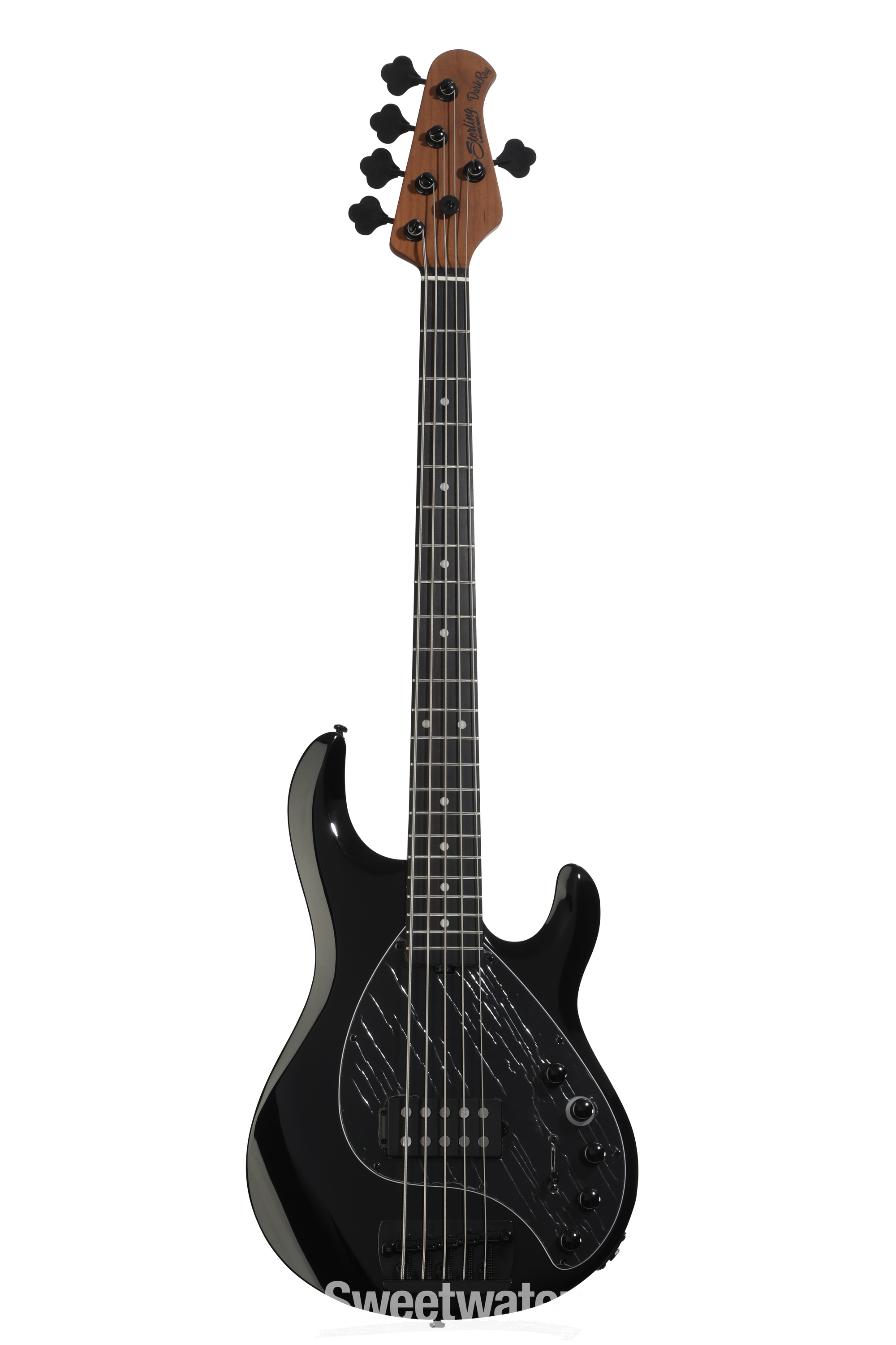 Sterling By Music Man DarkRay 5 5-string Electric Bass Guitar - Black
