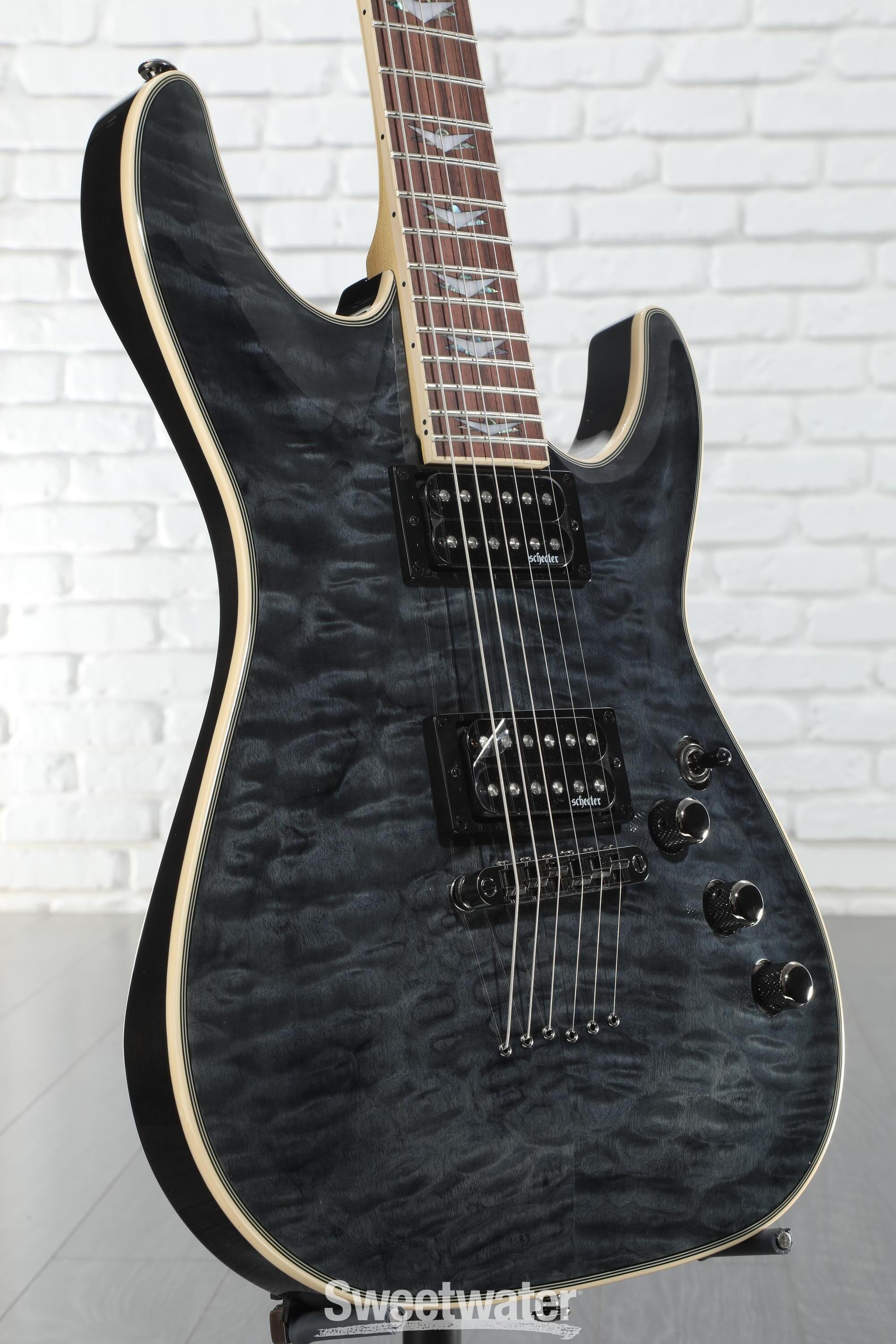 Schecter Omen Extreme-6 Electric Guitar - See-Thru Black