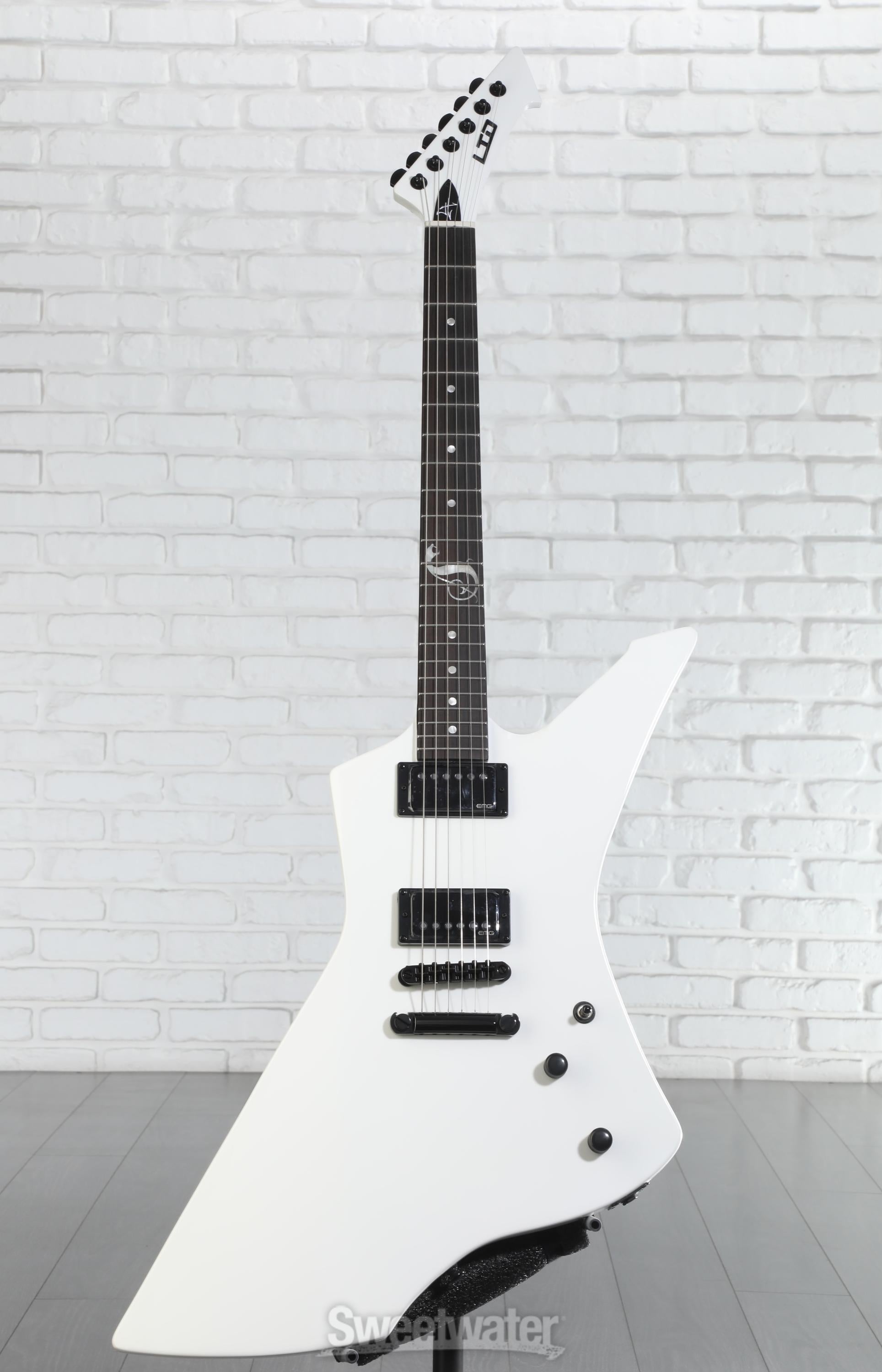 ESP LTD James Hetfield Signature Snakebyte - Snow White | Sweetwater