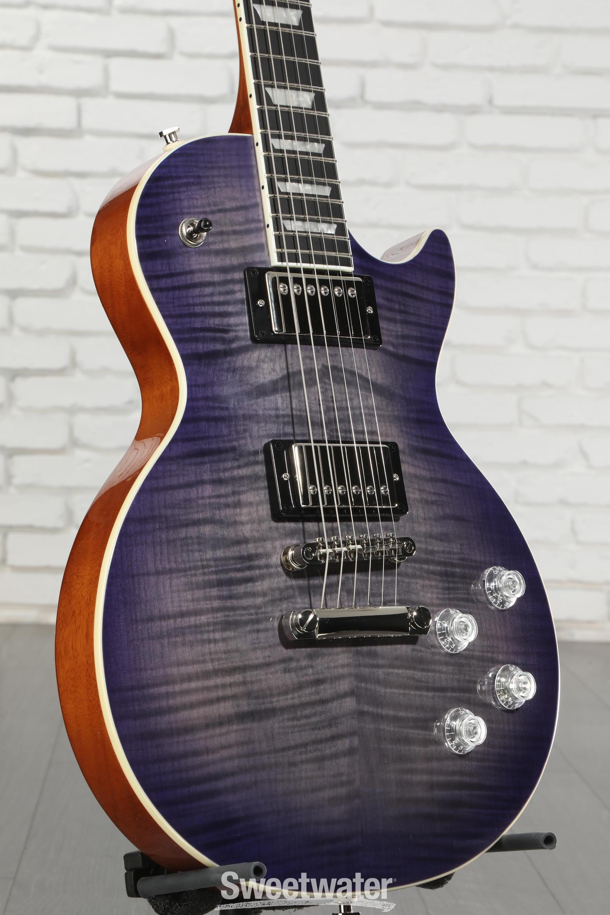 Epiphone Les Paul Plus Top パープル Epiphone Les Paul Modern Figured Electric Guitar - Purple Burst