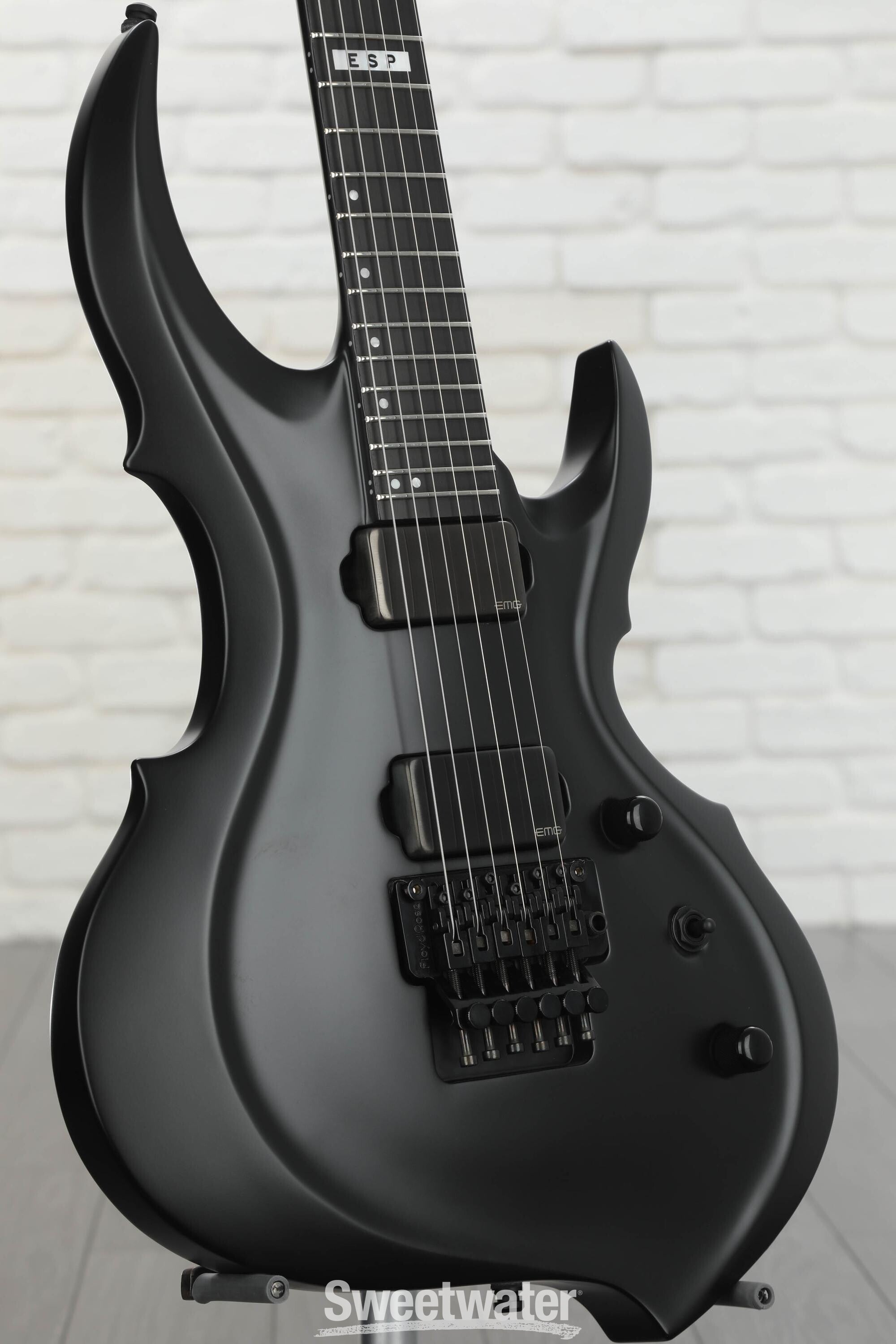 ESP E-II FRX Electric Guitar - Black Satin