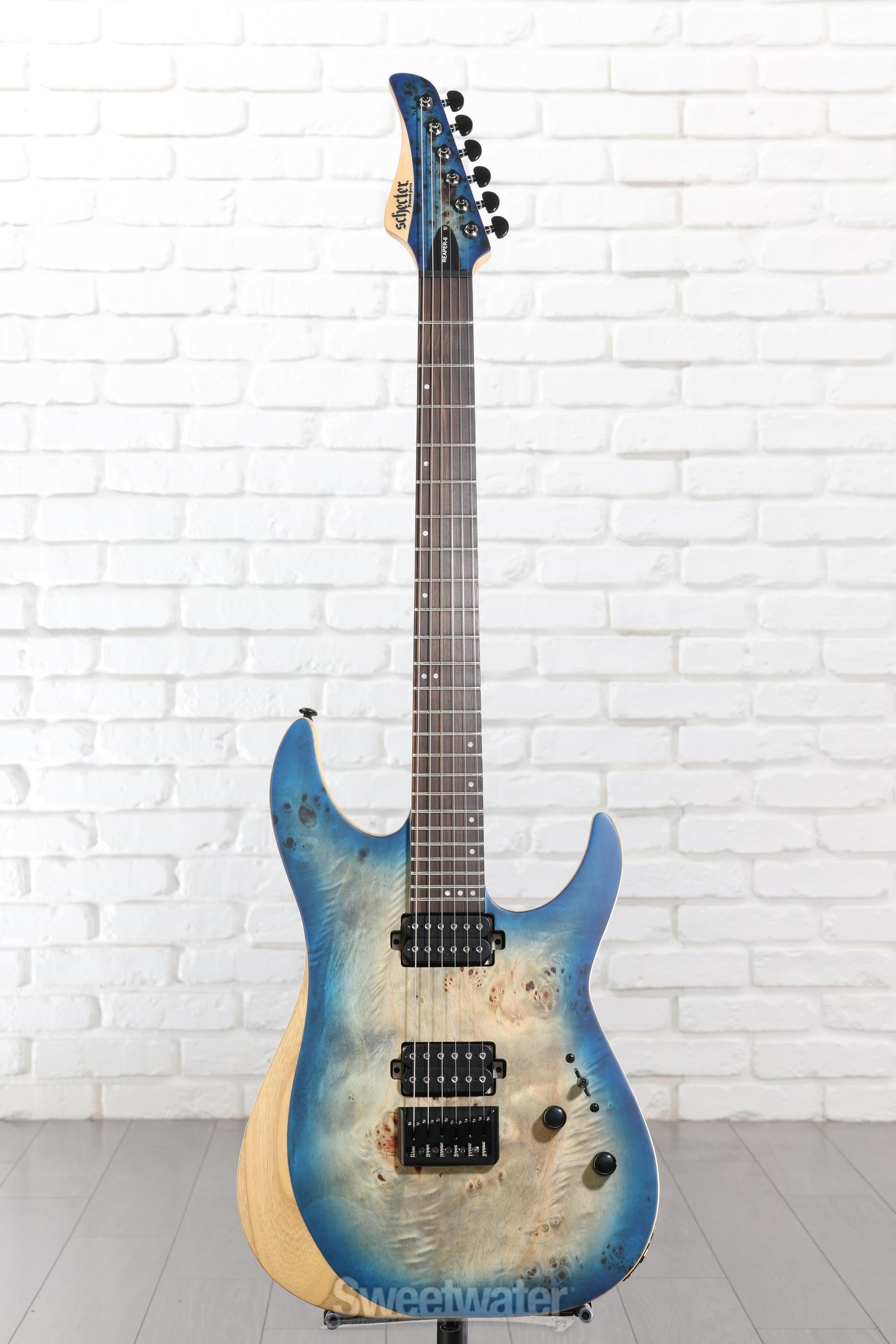 Schecter Reaper-6 Electric Guitar - Satin Sky Burst | Sweetwater