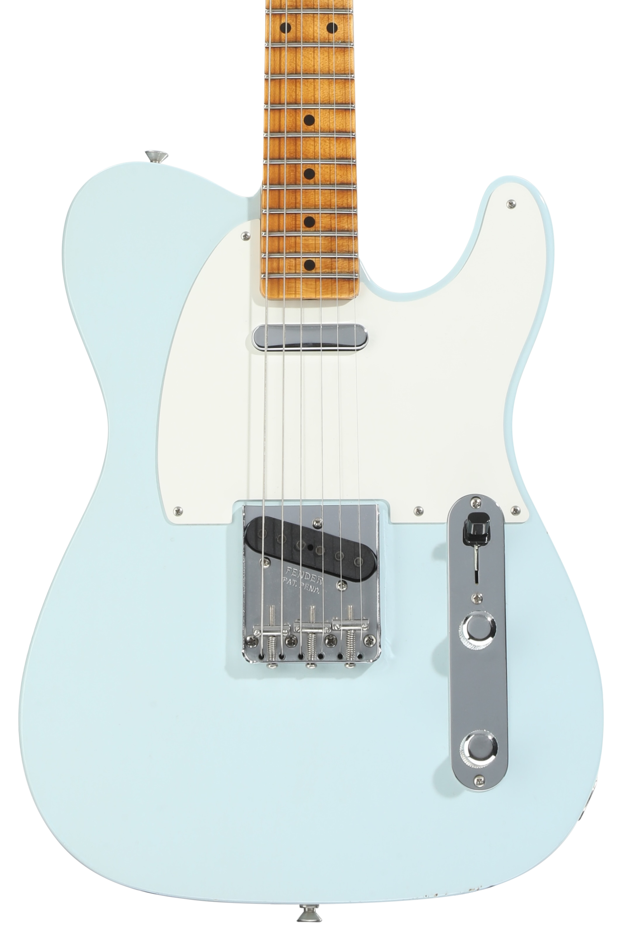 Fender Custom Shop 1955 Telecaster Journeyman Relic Electric Guitar - Super Aged Sonic Blue