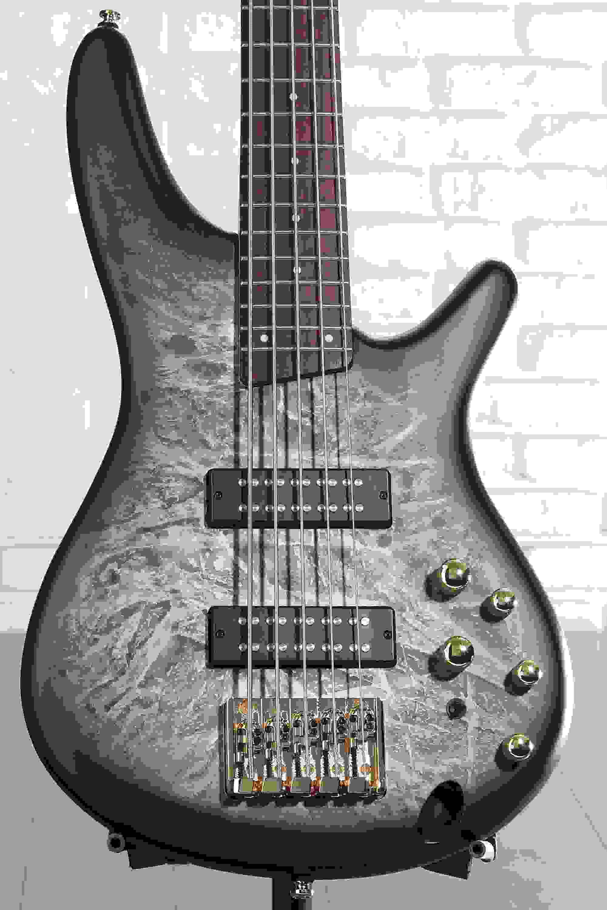 Ibanez SR Standard 5-string Electric Bass - Black Ice Frozen Matte