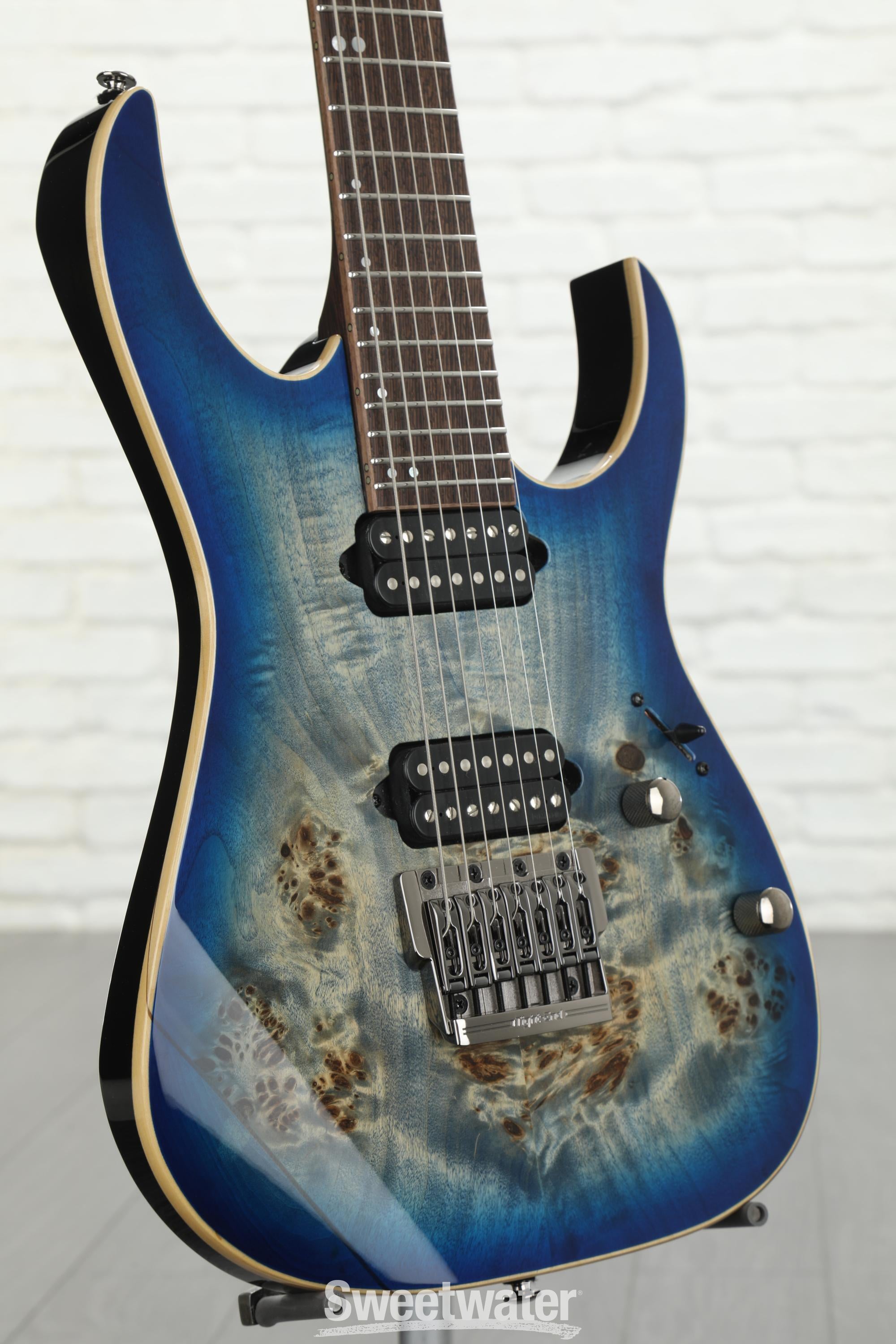 Ibanez RG Premium RG1027PBF - Cerulean Blue Burst | Sweetwater