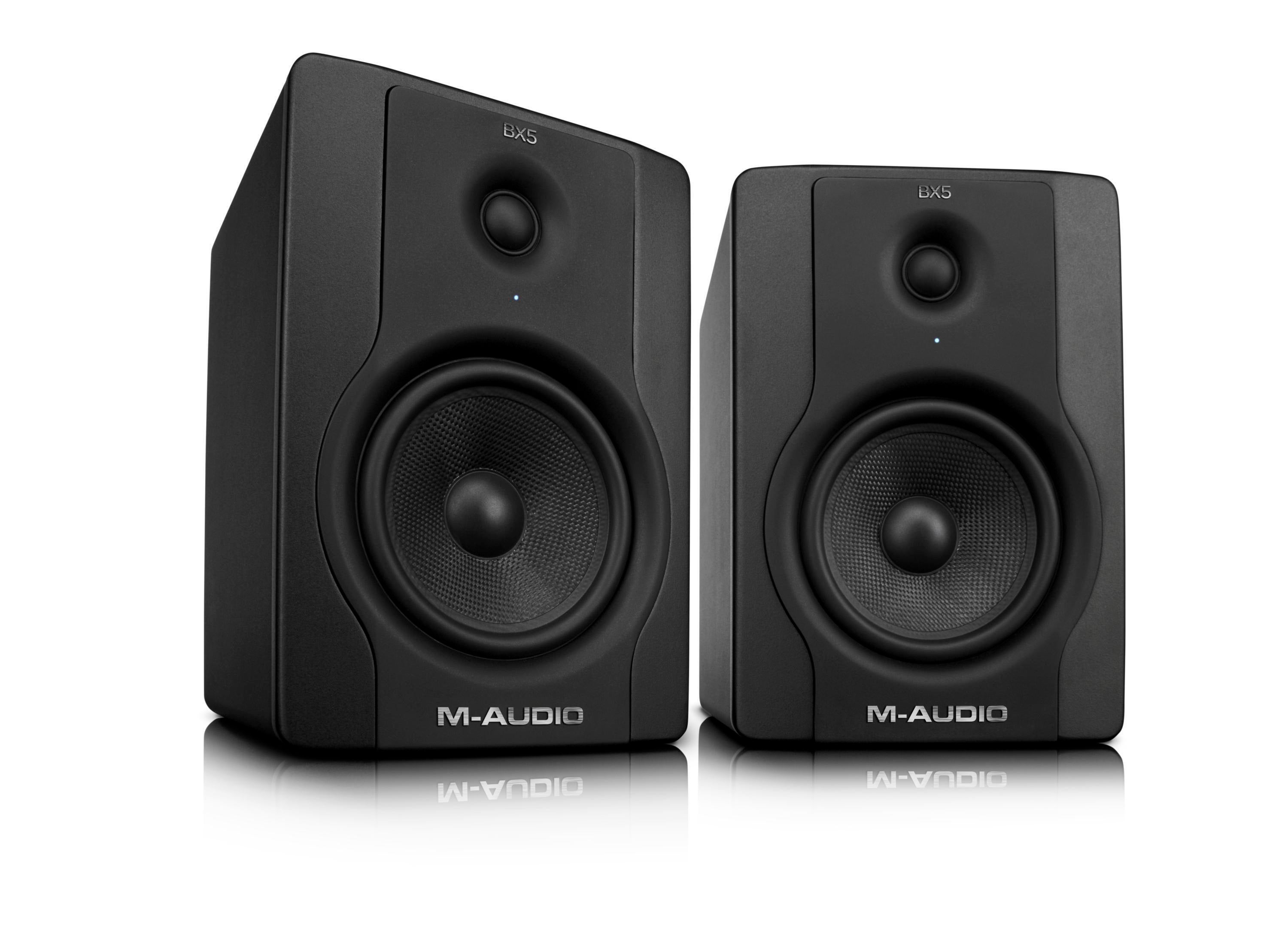 M-AUDIO BX5 D3 パワードスタジオモニター 2台 2x M-Audio BX5 D3 RED CONE Active Powered Studio Monitors 2
