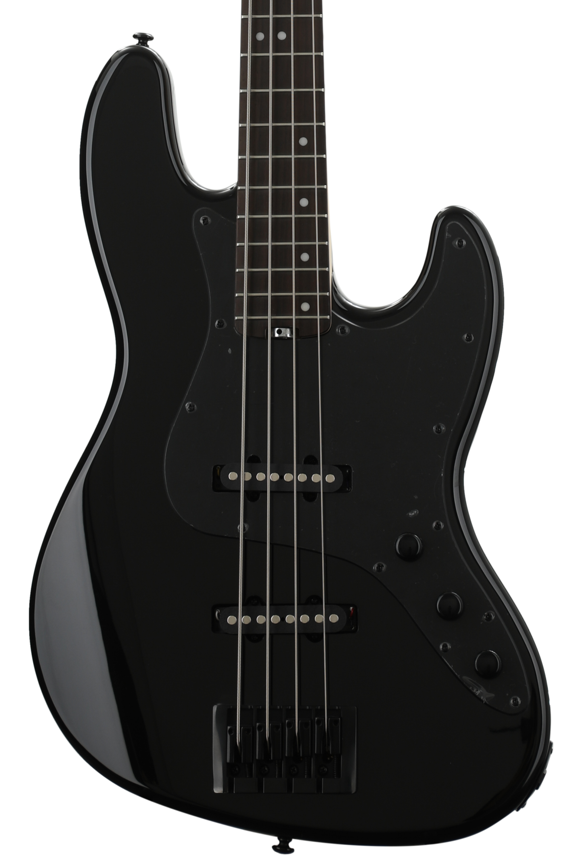 Schecter J-4 Bass Guitar - Gloss Black | Sweetwater