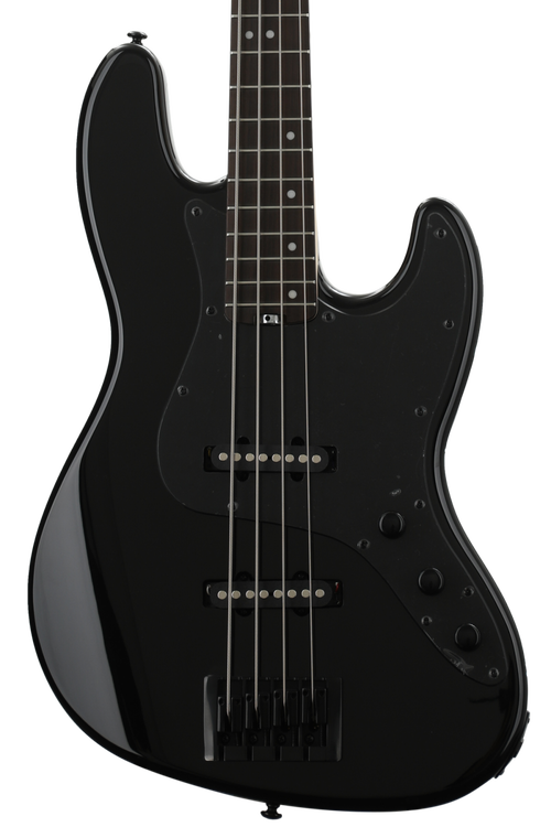 Schecter J-4 Bass Guitar - Gloss Black | Sweetwater