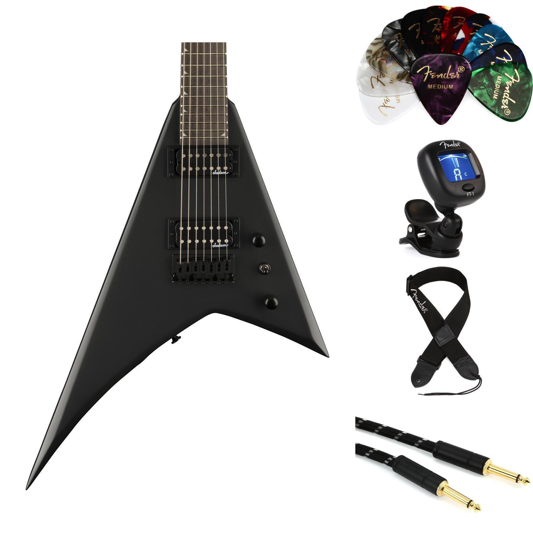 Jackson Rhoads JS22 HT 7 string Electric Guitar Essentials Bundle