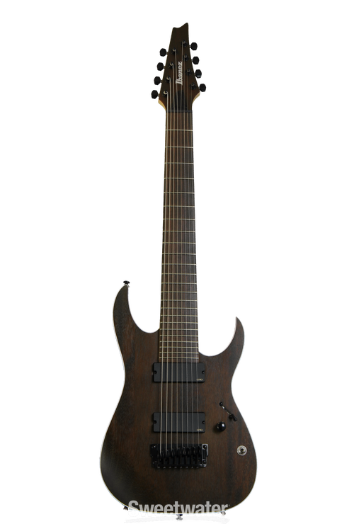 Ibanez RGIR28BFE Iron Label - Walnut Flat, 8-String | Sweetwater Ibanez RGIR28BFE Iron Label - Walnut Flat, 8-String | Sweetwater