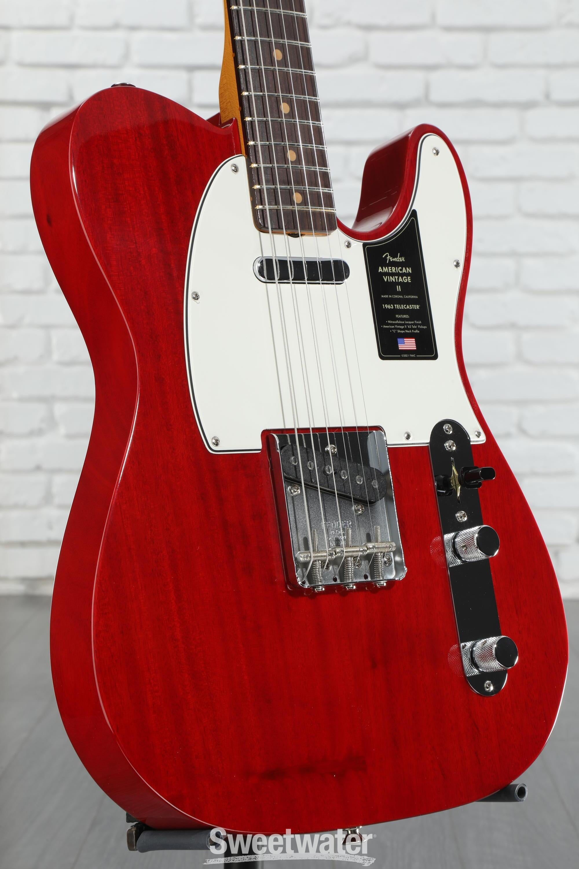 Fender American Vintage II 1963 Telecaster Electric Guitar - Red