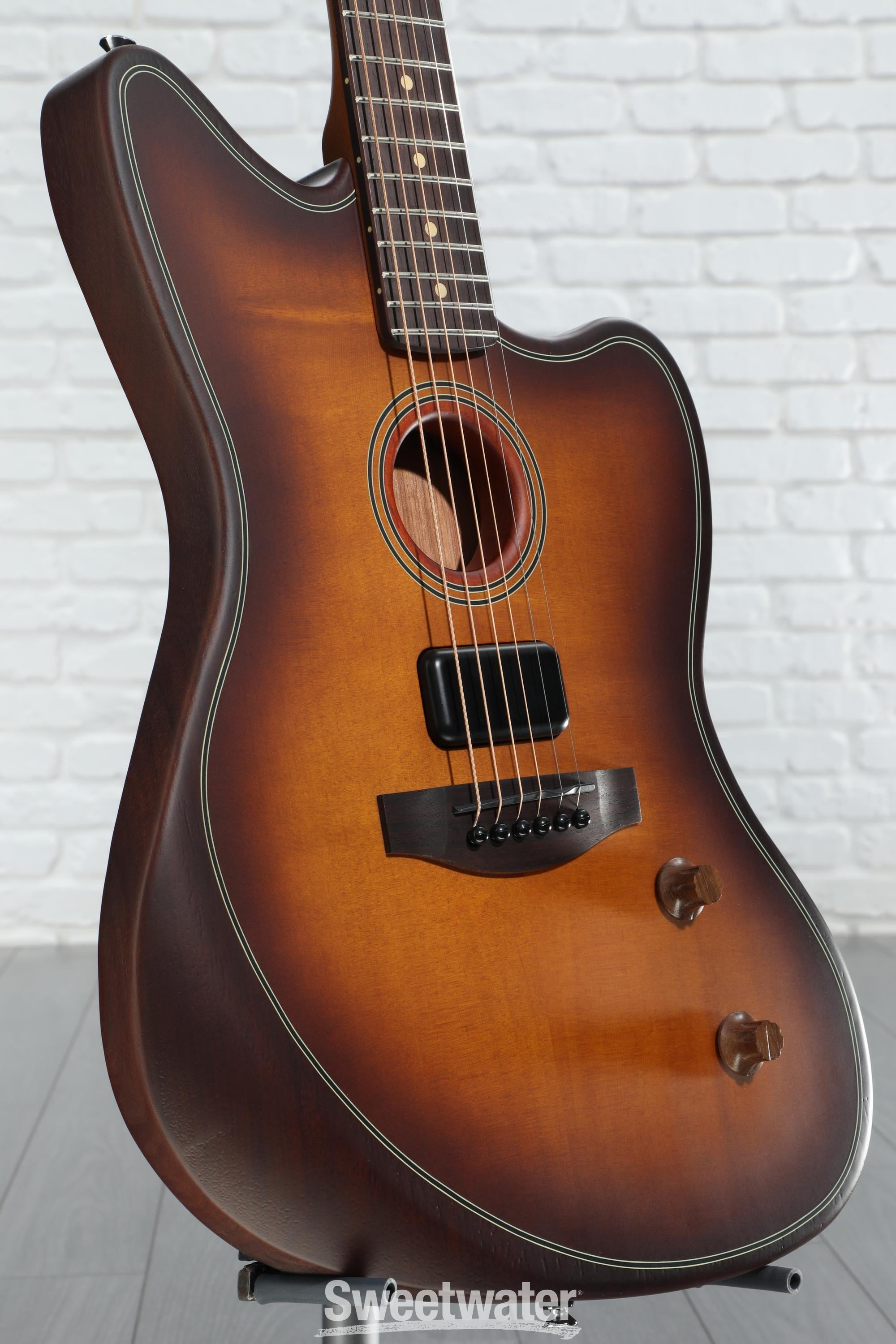 Amazon.com: Fender American Acoustasonic Jazzmaster Acoustic