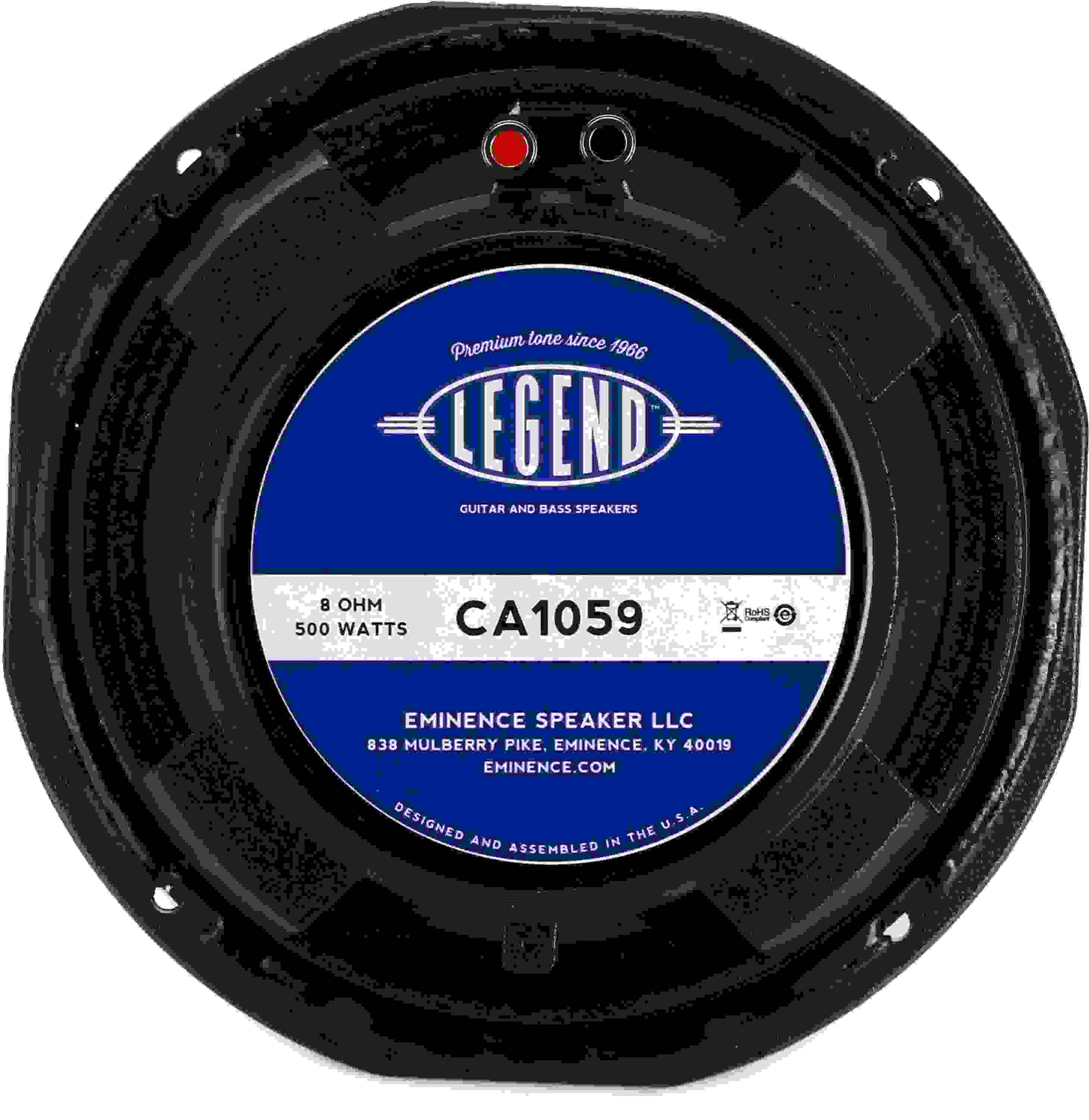 Eminence Legend CA1059 10inch 500watt Replacement Bass Amp Speaker