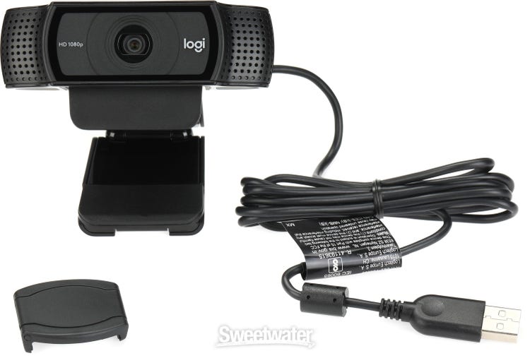 Logitech Webcam C920 HD Pro Bundle with Tripod, Privacy Shutter